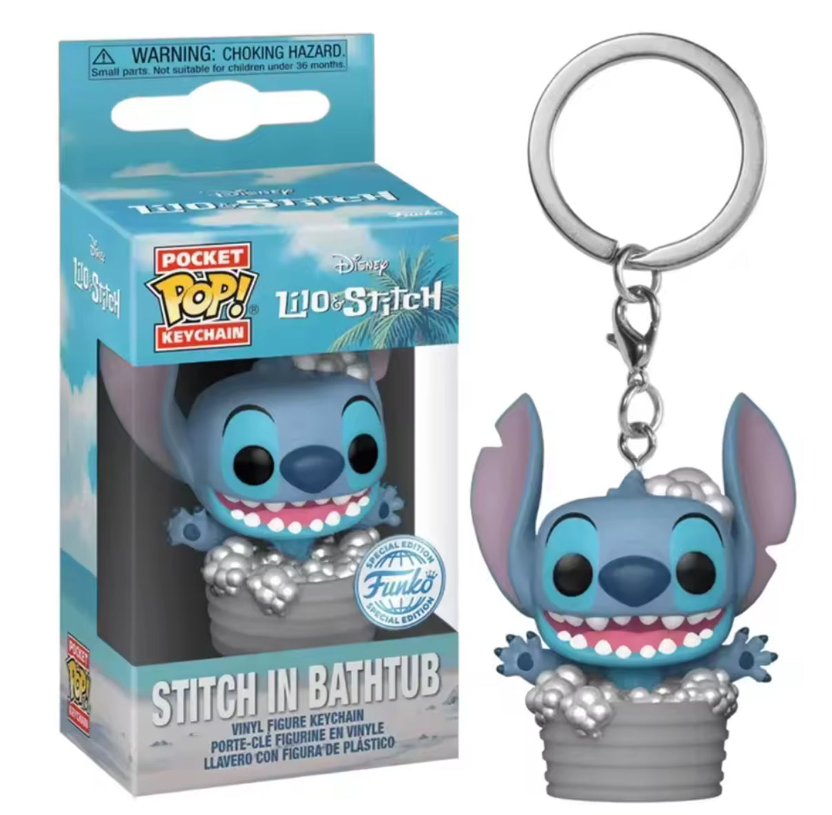 Disney Funko POP Keychain Lilo Stitch Vinyl Action Figure Keychain-  PVC Model Toys For Kids - Perfect Little Gift