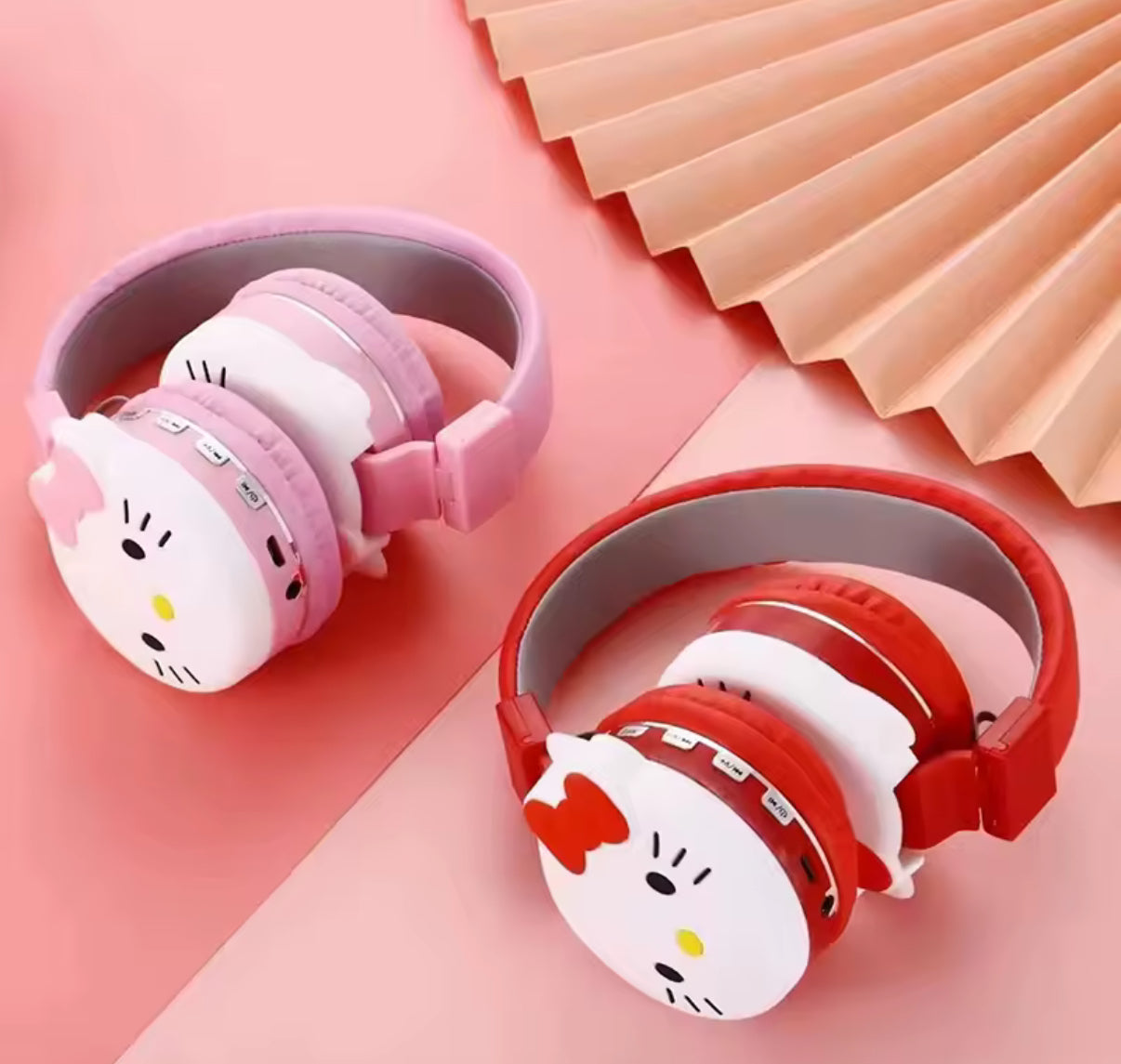 Sanrio Hello Kitty High Quality Cute Bluetooth Headphones - Wireless Headphones - Cartoon
Stereo Headset Earphone - Cute Gift For Kids For Birthday or Christmas**