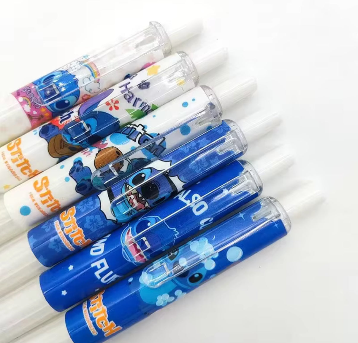 6 Piece Stitch Pen Set - Kawaii Stitch Press Gel Pens 0.5mm
Black Ink Signature Pen - School Office Supplies Kids Writing
- Stationery - Back To School - Cute Gift For Birthday / Christmas*