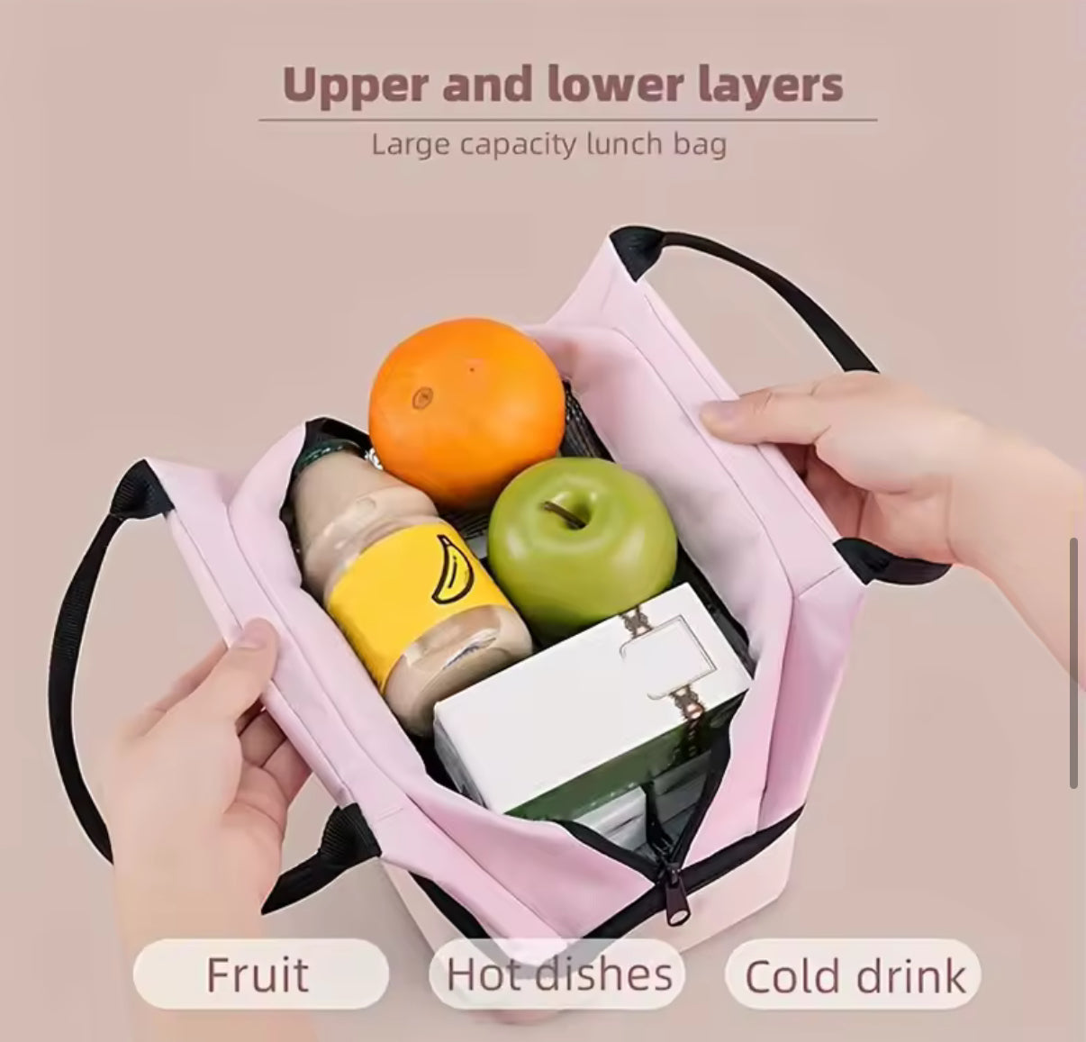 Stitch Insulated Lunch Bag, Portable Lunch Box Storage Bag, Foldable Insulated Cooler Handbag, Perfect For Office School / Picnic - Perfect Gift For Adults & Kids