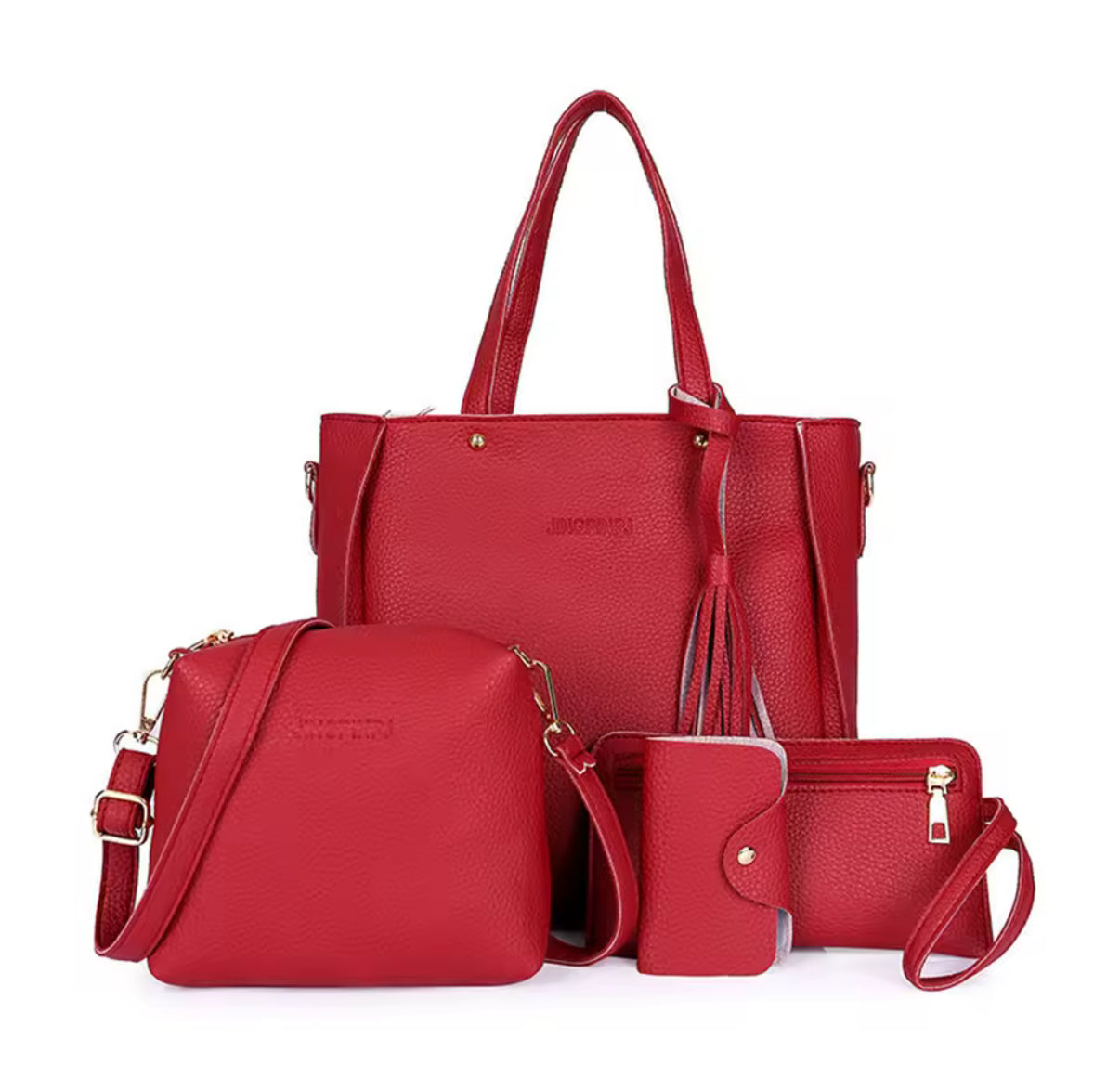 4 Piece - Women's Bags Designer New Tassel Pu Leather Shoulder Bag Crossbody Bag Purses And Handbags Set 4
Pieces Bags Female Travel Tote - Available In 3 Colours - Perfect Birthday / Christmas Gift