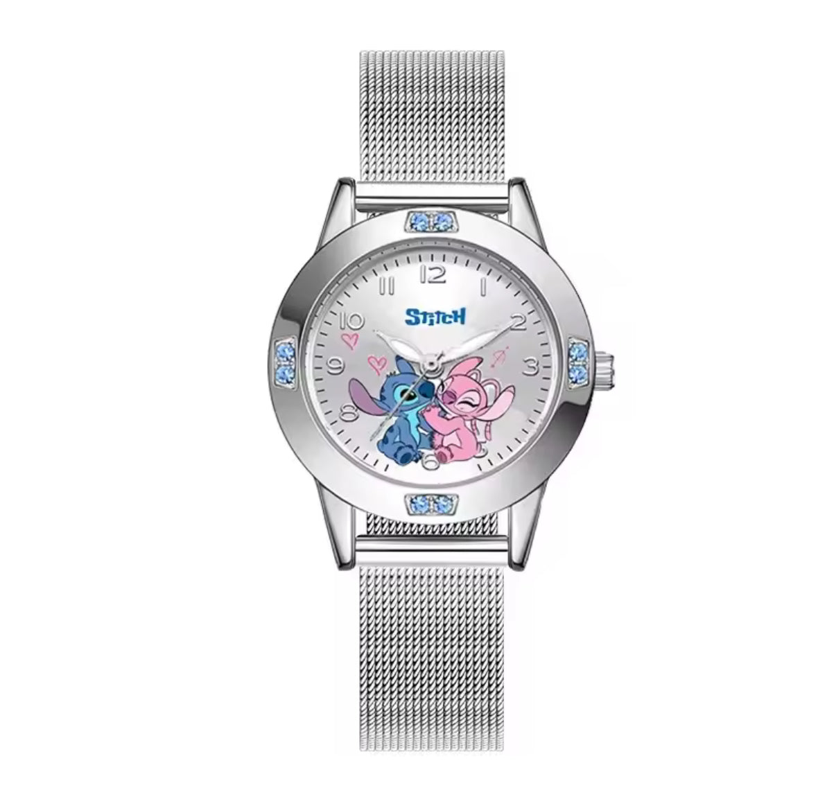 Disney Stitch Fashion Children's Cartoon Watch Kawaii Anime Figure Leather Quartz Wristband watch boys girls kids Gifts - Many
Different Colours & Designs