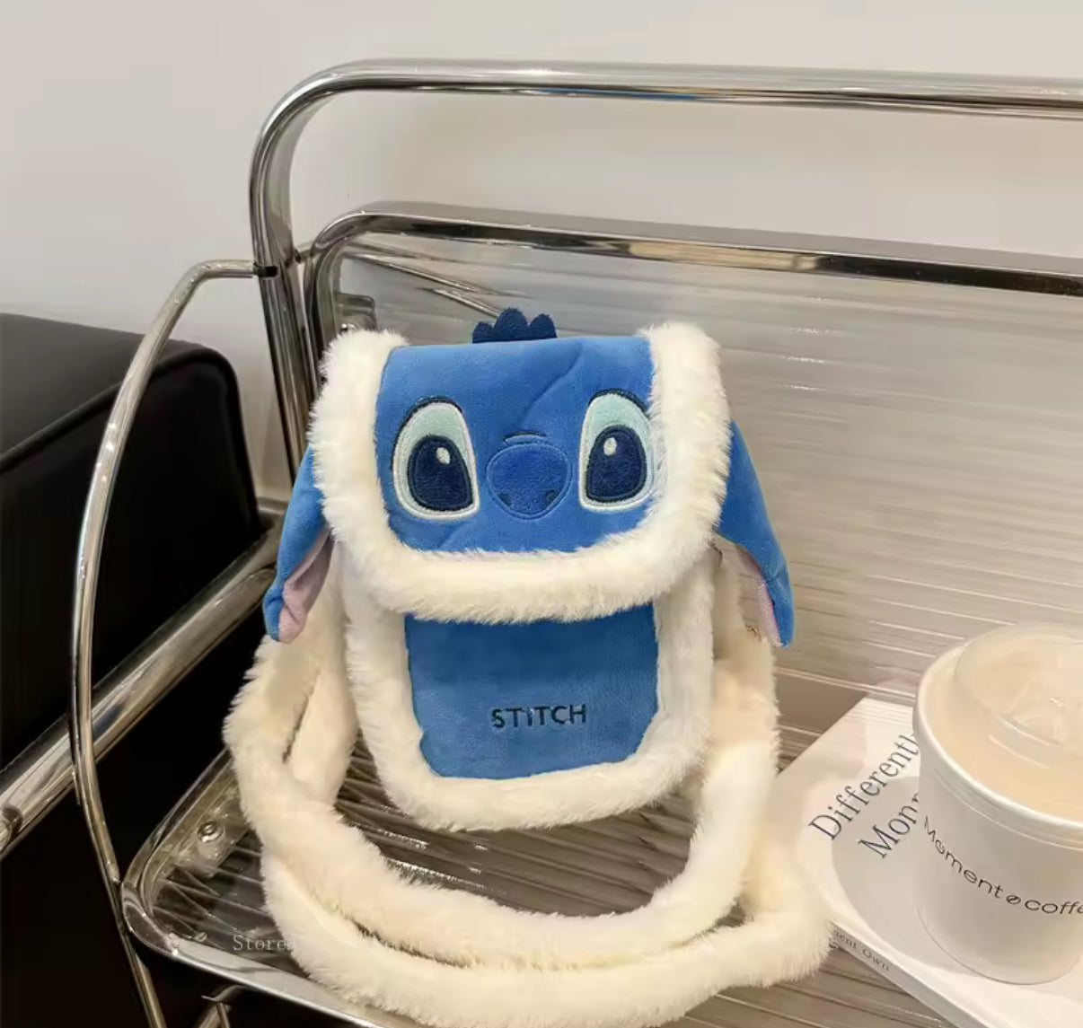 Stitch Anime Plush Crossbody Bag - Cartoon Phone Bag
Satchel - Key Coin Storage Bag Fashion Handbag - Perfect Christmas or Birthday Gift - Great For School / Travel