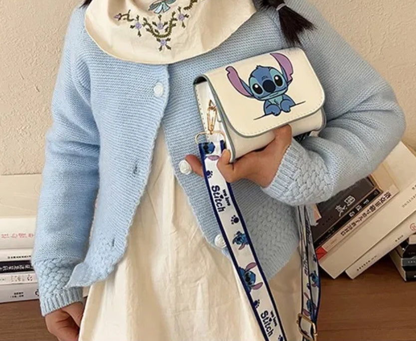 Disney Stitch Anime Cute Crossbody Bag - Girls Women Mini Bag High Quality Mini Designer Bag - Gift- Perfect Birthday / Christmas Present