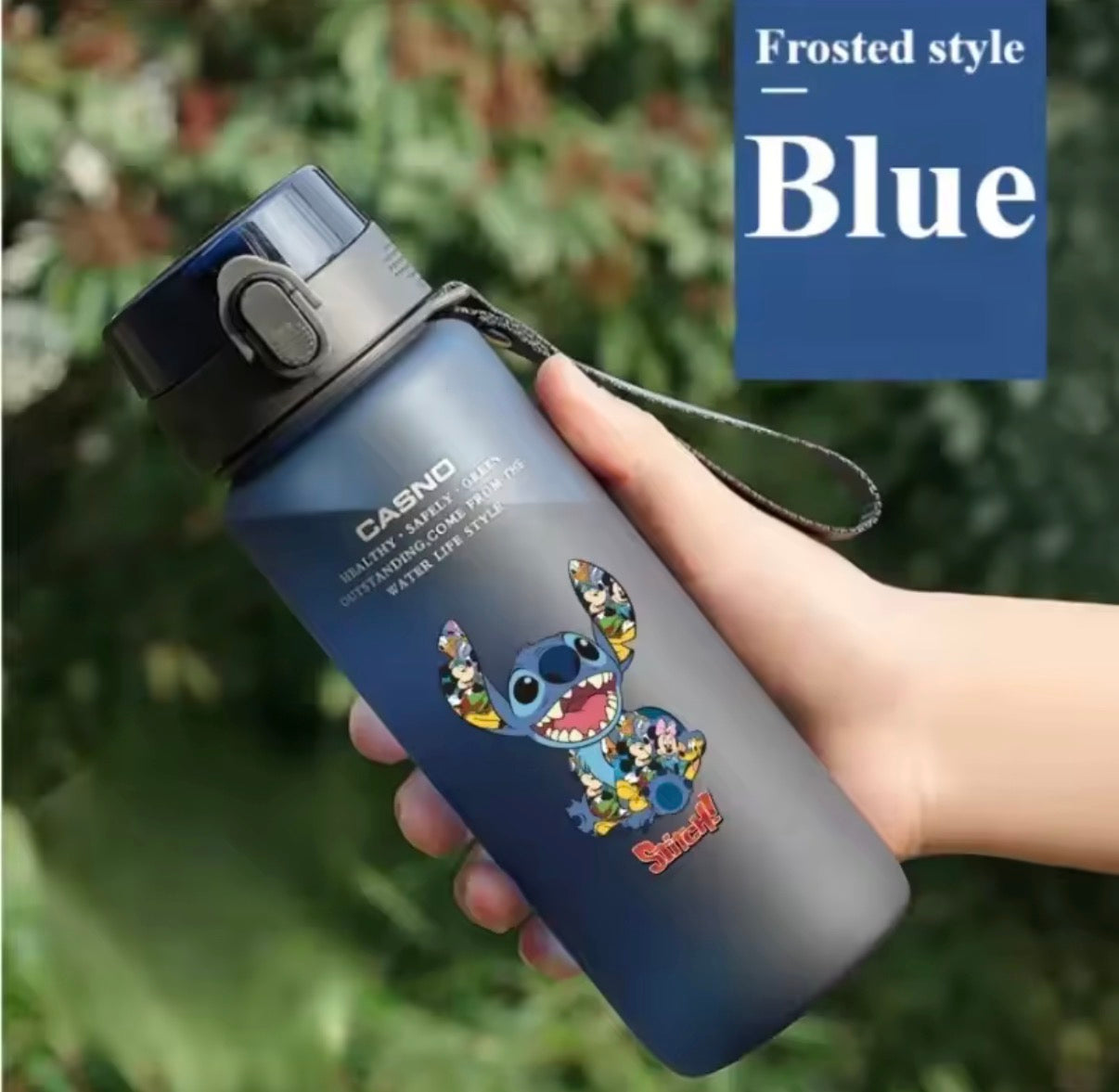 Disney 560ML Stitch Cartoon Water Bottle Cup Grey & Blue
Portable Plastic Large Capacity Clear Cup Outdoor Sports Water Bottle - Anime - 19 Different Designs - Perfect
Birthday / Christmas Gift