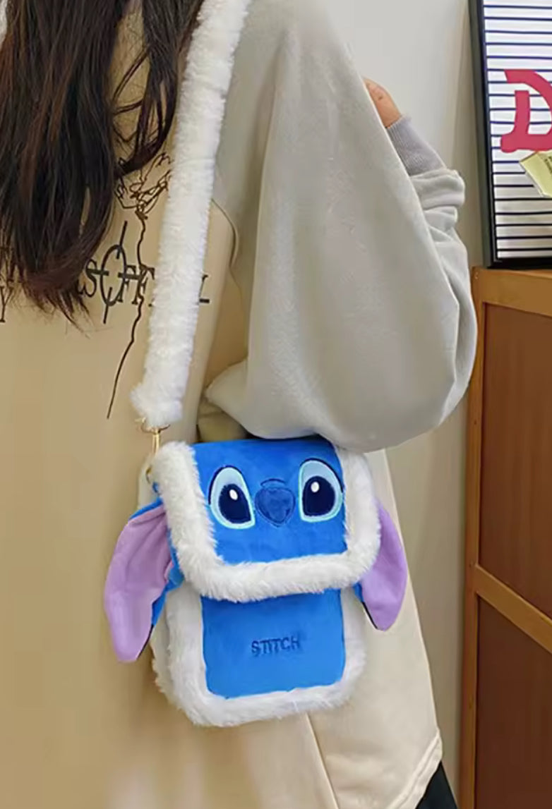 Stitch Anime Plush Crossbody Bag - Cartoon Phone Bag
Satchel - Key Coin Storage Bag Fashion Handbag - Perfect Christmas or Birthday Gift - Great For School / Travel
