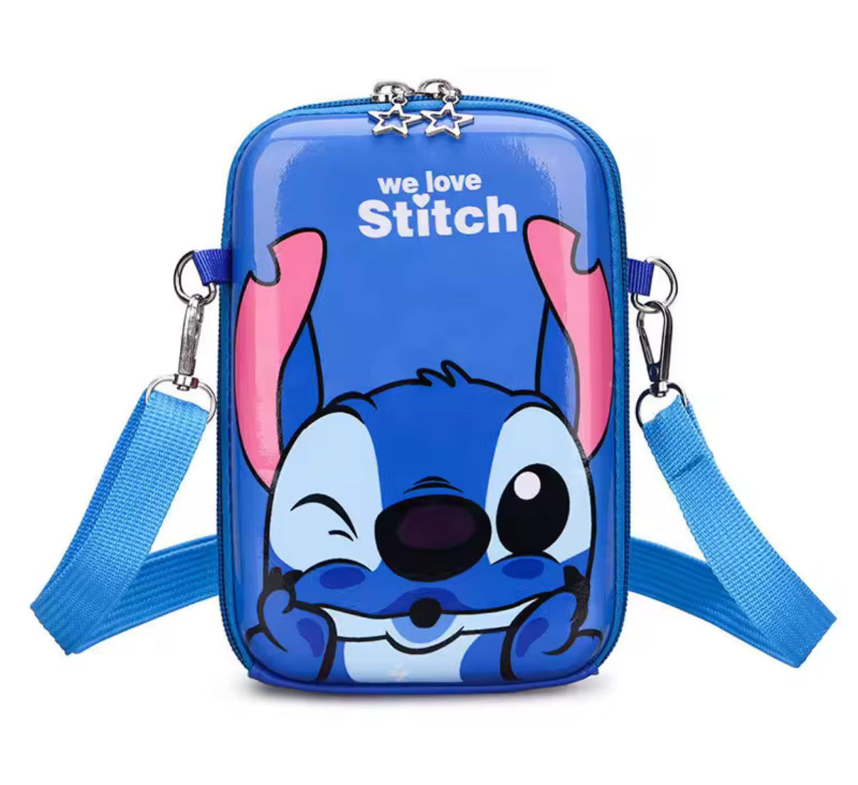 Disney Stitch / Angel Kids Bag Cartoon Diagonal Hard Shell Cross bag Fashion
Accessory For Boys & Girls - School / Travel Bag - Anime /
Kawaii - 6 Different Designs