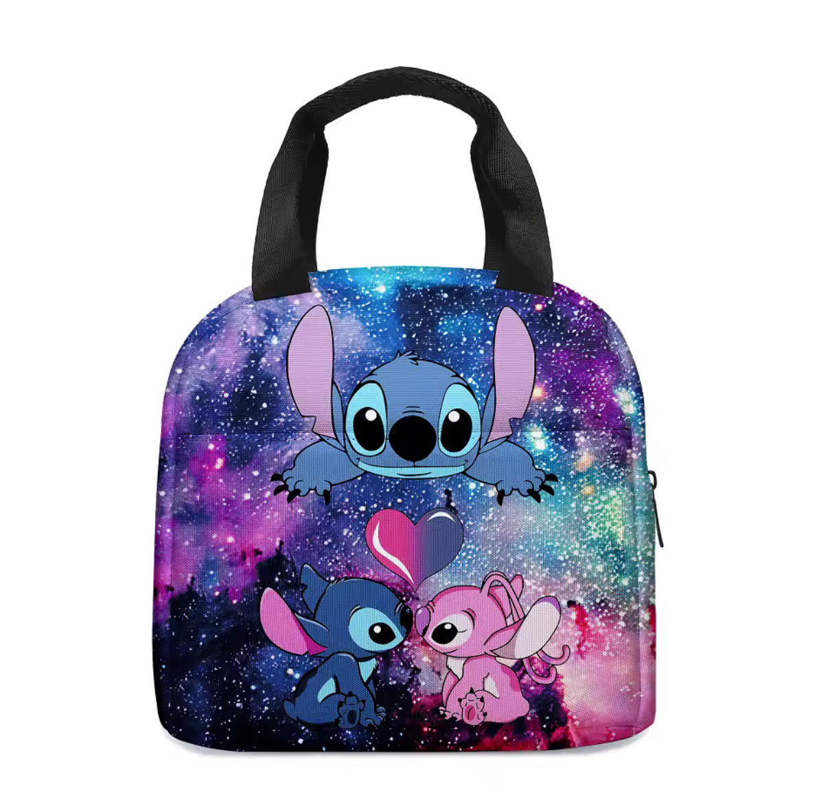 Disney Stitch Anime Cartoon Insulated Lunch Bag - Waterproof
Cooler Handbag Bento Box - Ideal for Kids & Adults - Perfect for School Work or Outdoor Activities - Secure Food Storage
Container