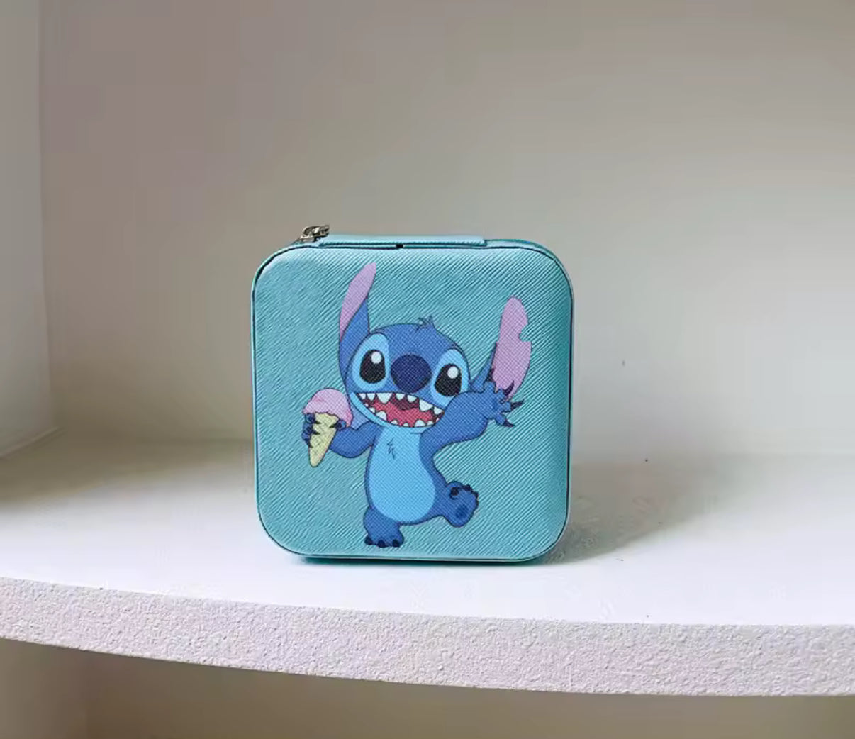 Stitch Girls Necklace Earrings Jewellery Storage Box - Travel Organiser - Jewellery Case Organiser - Display Storage
Holder Case - Available in Pink & Blue - Perfect Christmas /
Birthday Gift