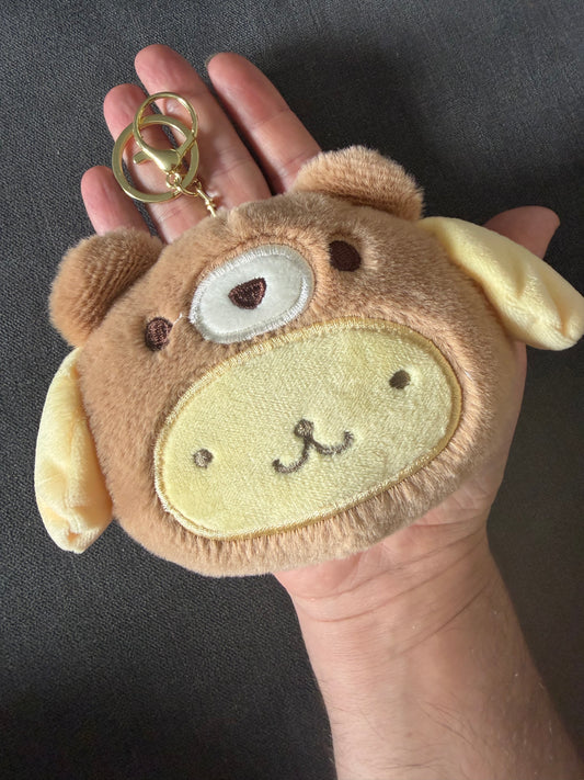 15cm Sanrio Pompompurin Kawaii Stuffed Plushie Keychain / Bag Chain - Cartoon Cute Plushie - Perfect Birthday / Christmas Gift