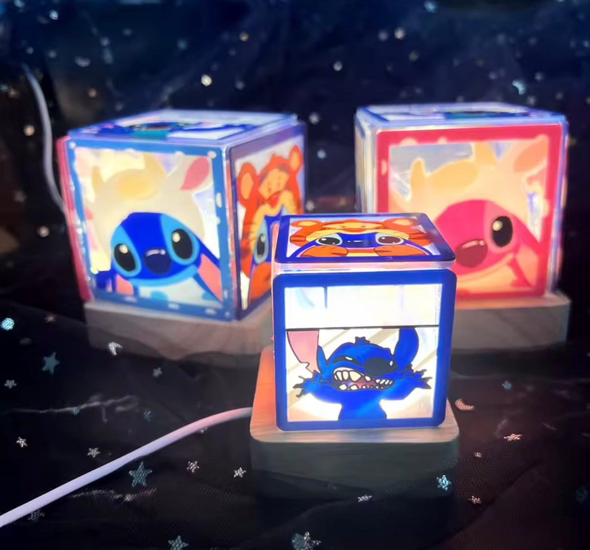 Stitch Anime Cartoon 7cm & 5cm USB Charging DIY Build You Own
Atmosphere Night Light Decoration - Birthday /Christmas
Gift - Perfect for a kids bedroom