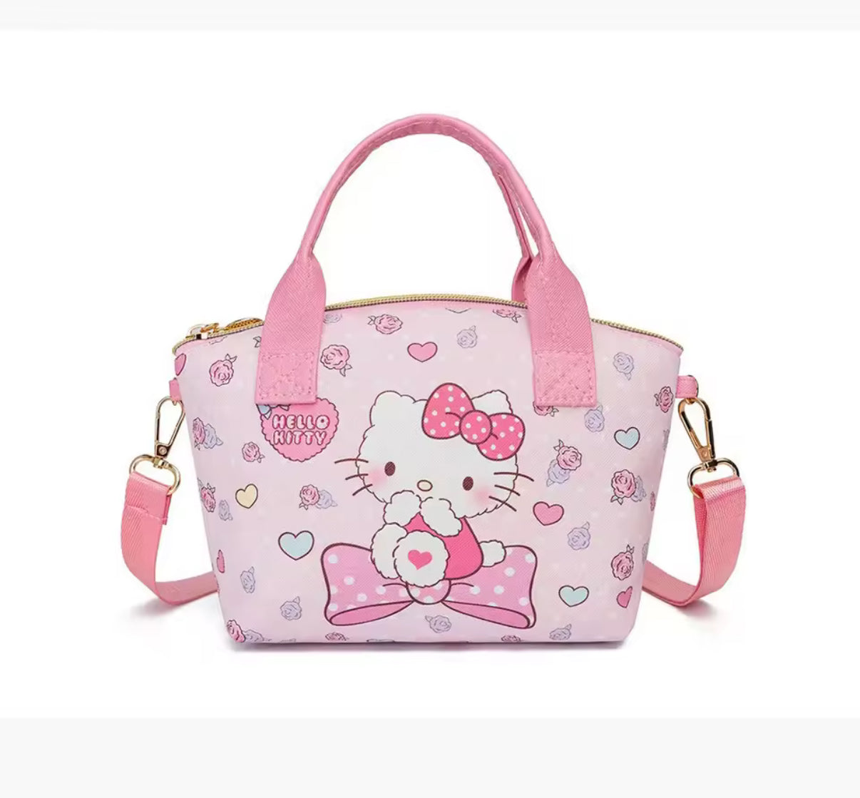 Fashion Cute Anime Cartoon My Melody, Kuromi, Cinnamoroll & Hello Kitty Shoulder Crossbody Bag - Large Capacity Handbag - Makeup Bag - Girls /Woman Birthday & Christmas Gift