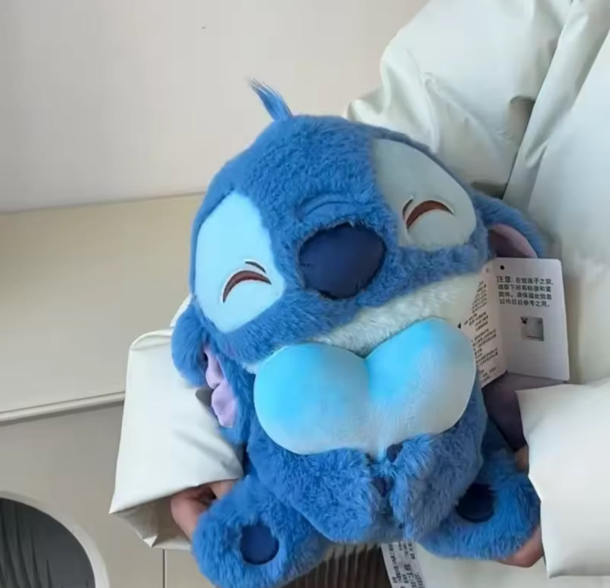 Disney Stitch 30cm Blue Heart Doll Cartoon Plush Toy Cute Anime Soft Stuffed Kawaii Children's Birthday or Christmas**