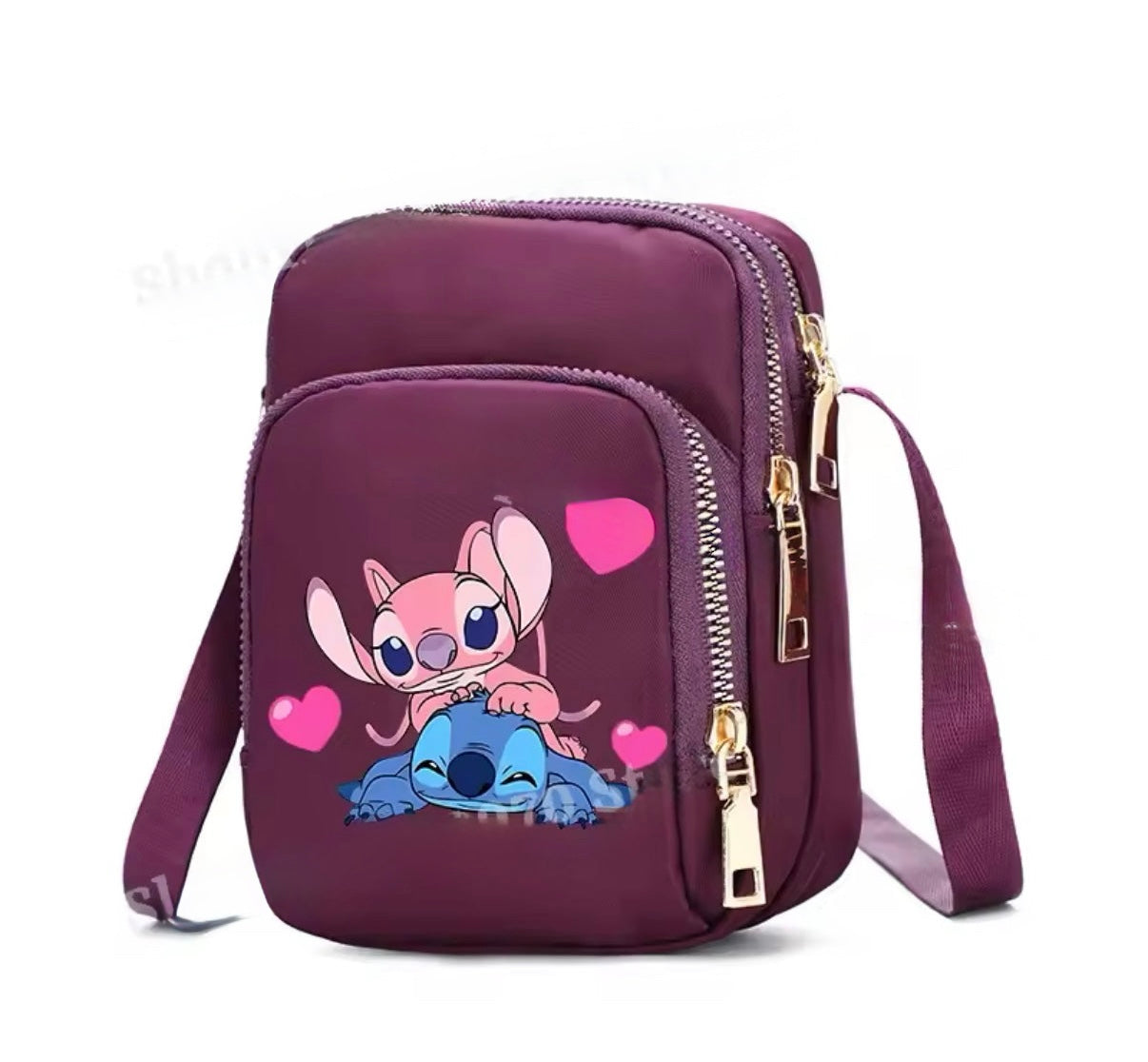 Disney Stitch - Blue/Black/Pink Girls Boys / Women Bag - Cell Phone Purse Crossbody Shoulder Strap Handbag for Female Male Women's Bags Teenagers Underarm Bag - Perfect Christmas / Birthday Gift - Many Different Designs