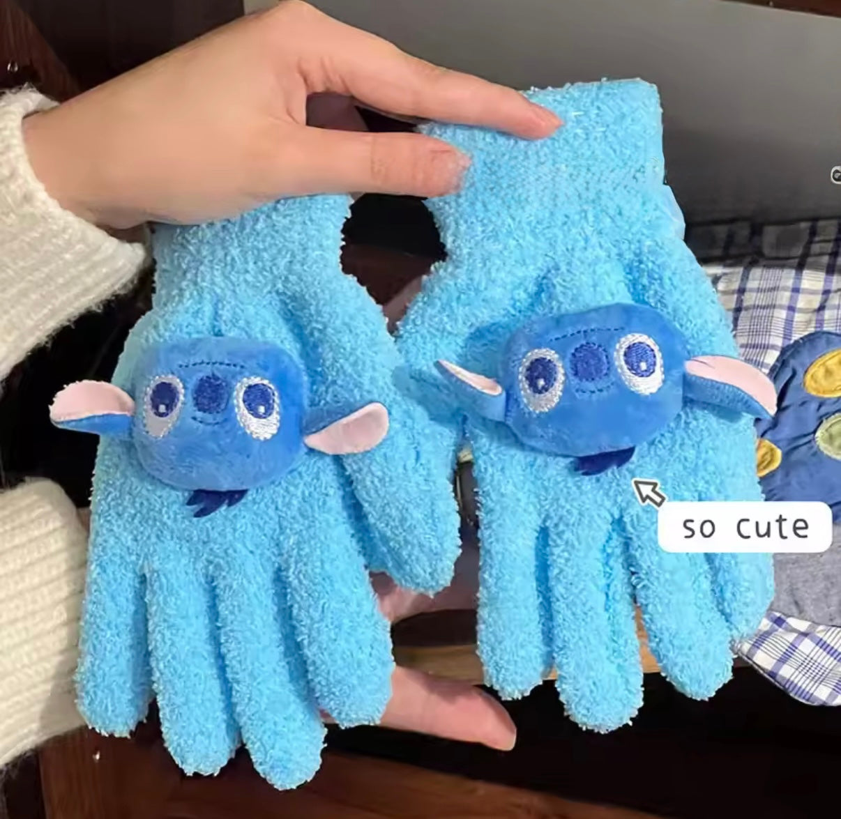 Stitch Kids Gloves - Anime Kawaii - Autumn / Winter Warm - Thickened Mittens - Outdoors Knitwear Accessories - Perfect Christmas / Birthday Gift