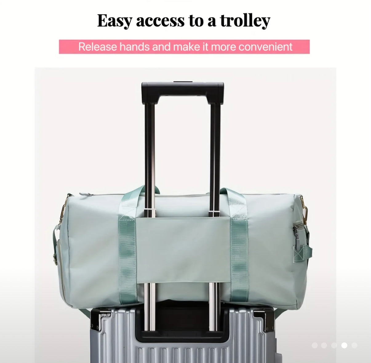 Large Capacity Travel Bag with Shoe Compartment - Ideal for Sports, Outdoor Camping, and Short-distance Business Trips - Available In Blue & Green Colour Options - 30Ltr Capacity
