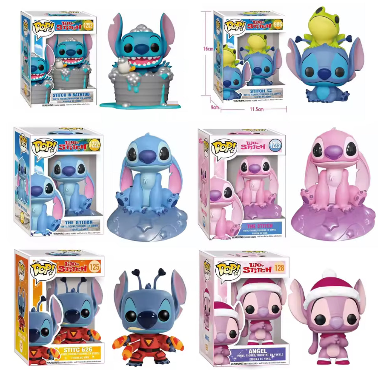 Disney Stitch 10cm Anime Pop Style Figure Toy Decoration Ornaments Action Figure Collection Model Toy - Many
Different Designs - Great Birthday / Christmas Gift