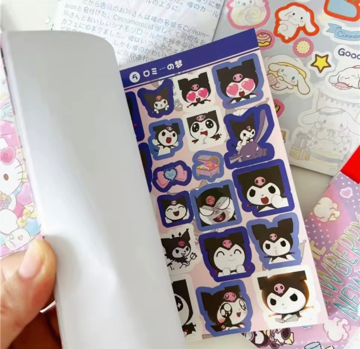 450Pcs Sanrio Hello Kitty Sticker Book, My Melody, Kuromi, Cinnamoroll & Pochacco Cartoon Sticker Book- Decoration Stickers For Girls Gifts - Perfect Gift For Christmas/ Birthday**