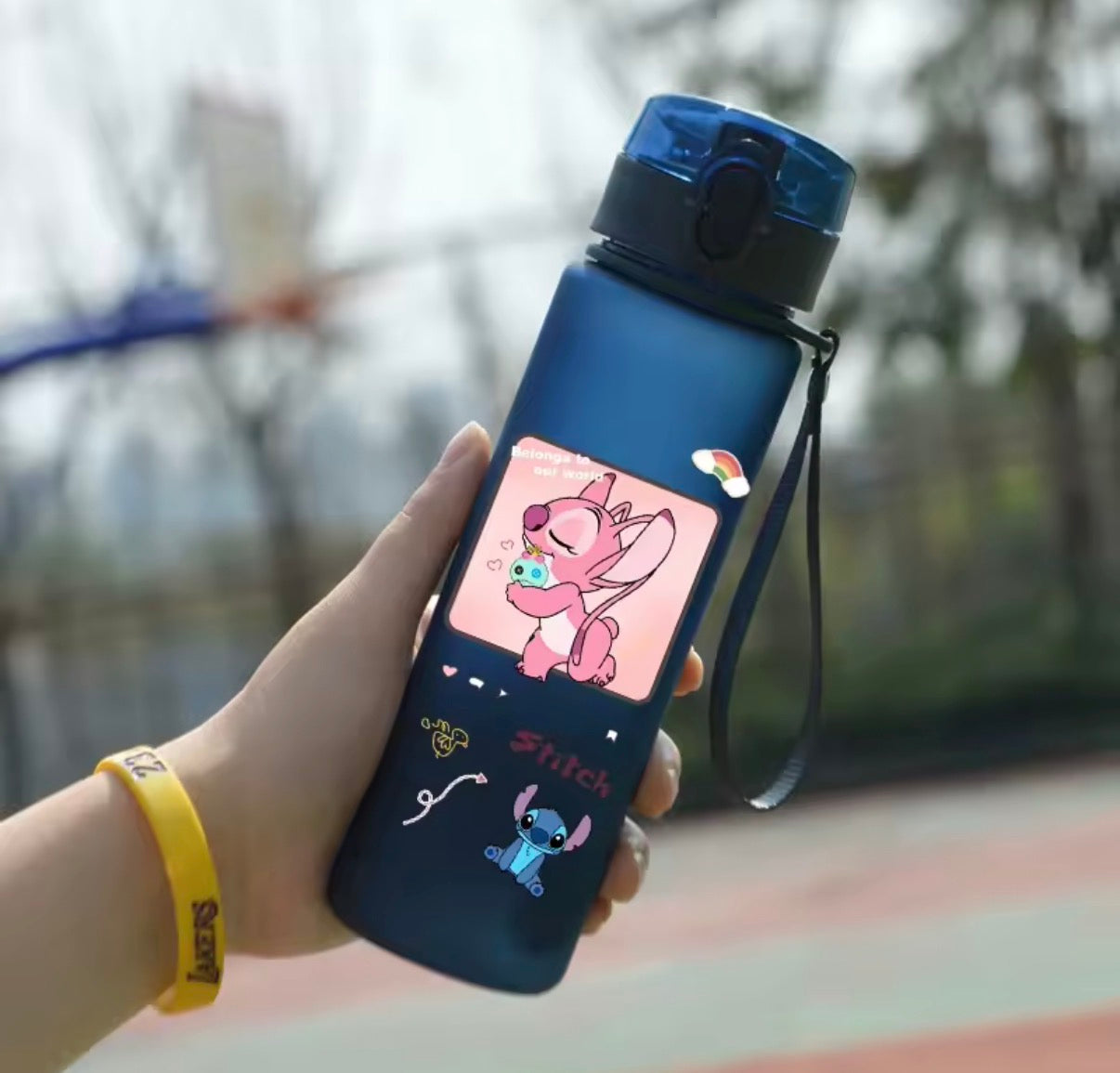 Disney 560ML Stitch Cartoon Water Bottle Cup Grey & Blue
Portable Plastic Large Capacity Clear Cup Outdoor Sports Water Bottle - Anime - 19 Different Designs - Perfect
Birthday / Christmas Gift