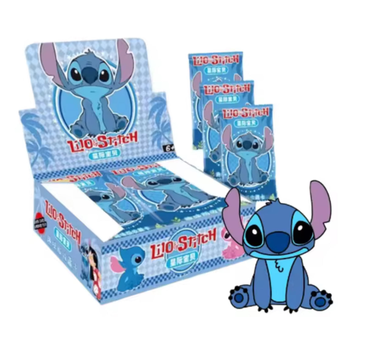 160 Pcs Lilo & Stitch Box Of Cards - Cute Cartoon Stitch Angel Character Card Fun Collection Card Children Toy Gift - 32 Individual Packs