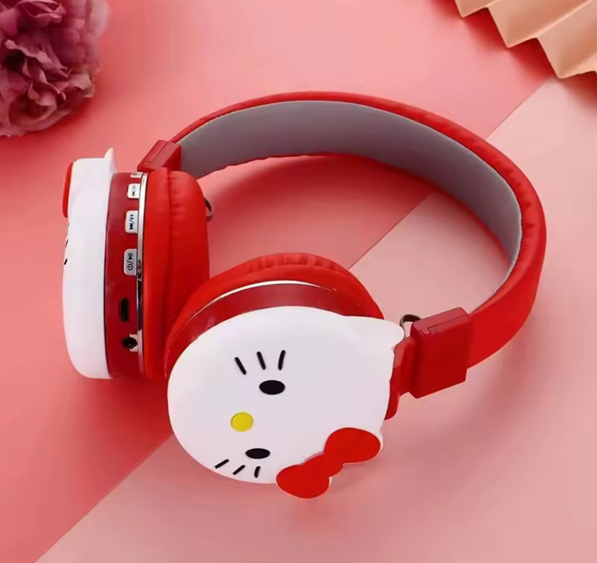 Sanrio Hello Kitty High Quality Cute Bluetooth Headphones - Wireless Headphones - Cartoon
Stereo Headset Earphone - Cute Gift For Kids For Birthday or Christmas**