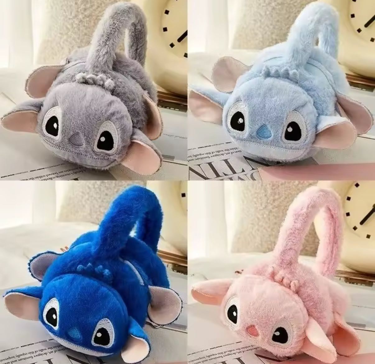 Stitch Plush Earmuffs, Winter Children's Cartoon Stitch Warm Earmuffs, Anti-cold and Anti-freeze, Thickened Ears To Keep Warm - Perfect Birthday / Christmas Gift