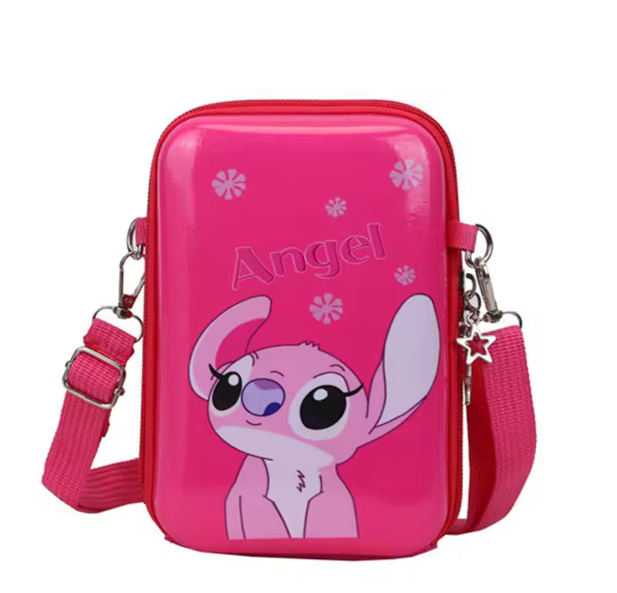 Disney Stitch / Angel Kids Bag Cartoon Diagonal Hard Shell Cross bag Fashion
Accessory For Boys & Girls - School / Travel Bag - Anime /
Kawaii - 6 Different Designs