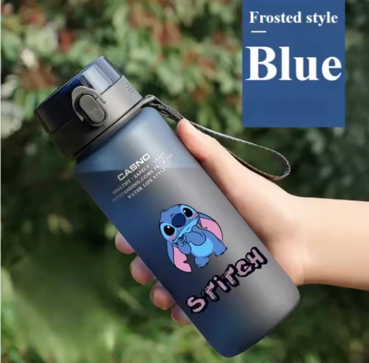 Disney 560ML Stitch Cartoon Water Bottle Cup Grey & Blue
Portable Plastic Large Capacity Clear Cup Outdoor Sports Water Bottle - Anime - 19 Different Designs - Perfect
Birthday / Christmas Gift