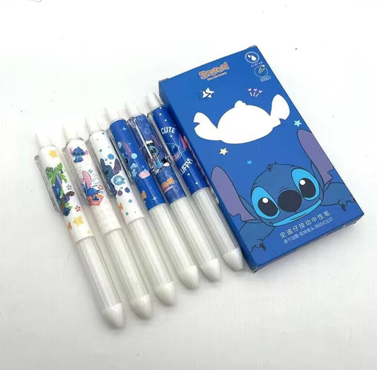 6 Piece Stitch Pen Set - Kawaii Stitch Press Gel Pens 0.5mm
Black Ink Signature Pen - School Office Supplies Kids Writing
- Stationery - Back To School - Cute Gift For Birthday / Christmas*