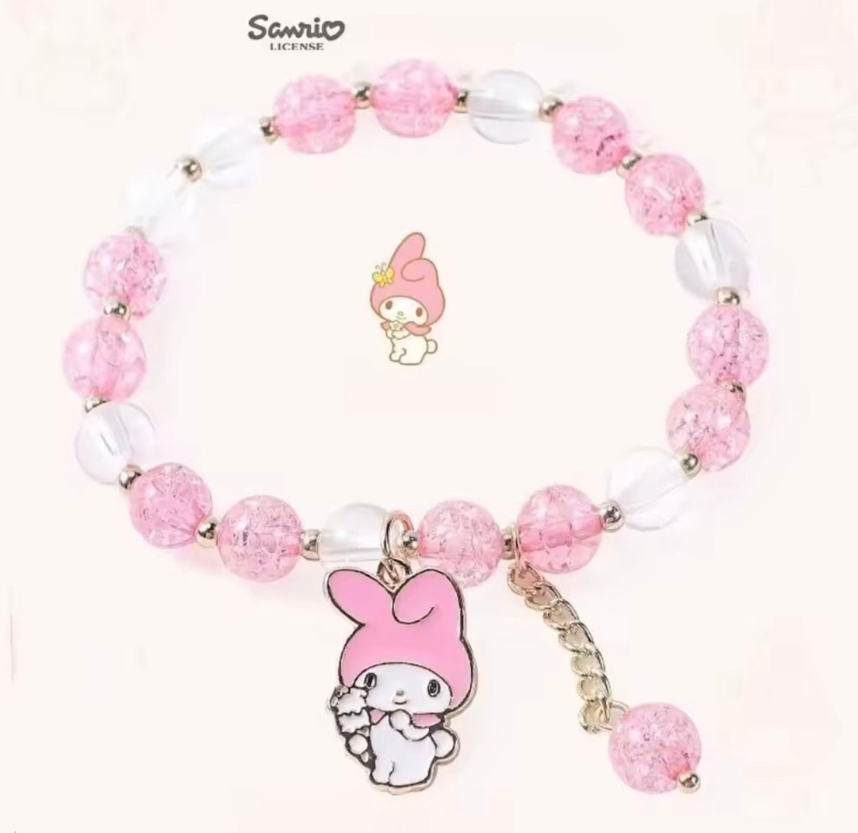 Sanrio Kuromi & My Melody Anime Bracelet for Children - Cute Fashion Beads Crystal Resin & Charm
Bracelet - Cartoon - Perfect Birthday Gift / Christmas
Stocking Filler - With Giftbox