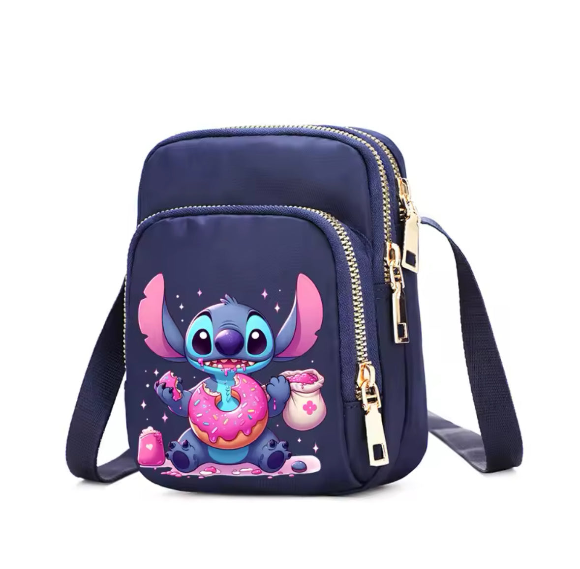 Disney Stitch - Blue/Black/Pink Girls Boys / Women Bag - Cell Phone Purse Crossbody Shoulder Strap Handbag for Female Male Women's Bags Teenagers Underarm Bag - Perfect Christmas / Birthday Gift - Many Different Designs