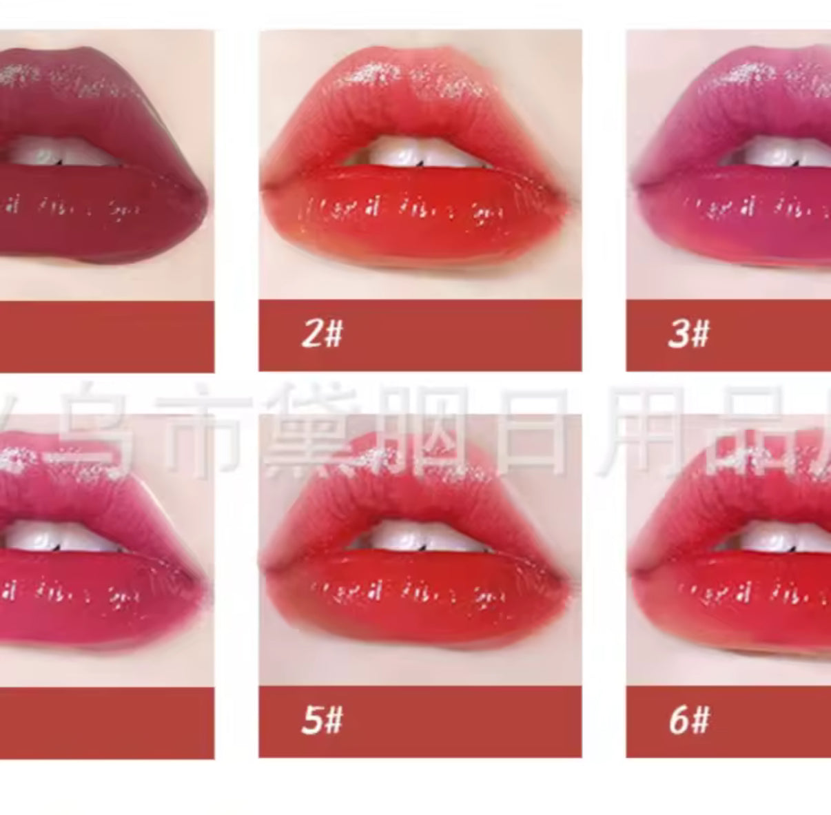 6pcs Stitch Lip Glaze Anime Long-lasting Moisturizing Lip Gloss Cartoon Girl Lip Gloss Transparent Colour Cosmetics Gifts**