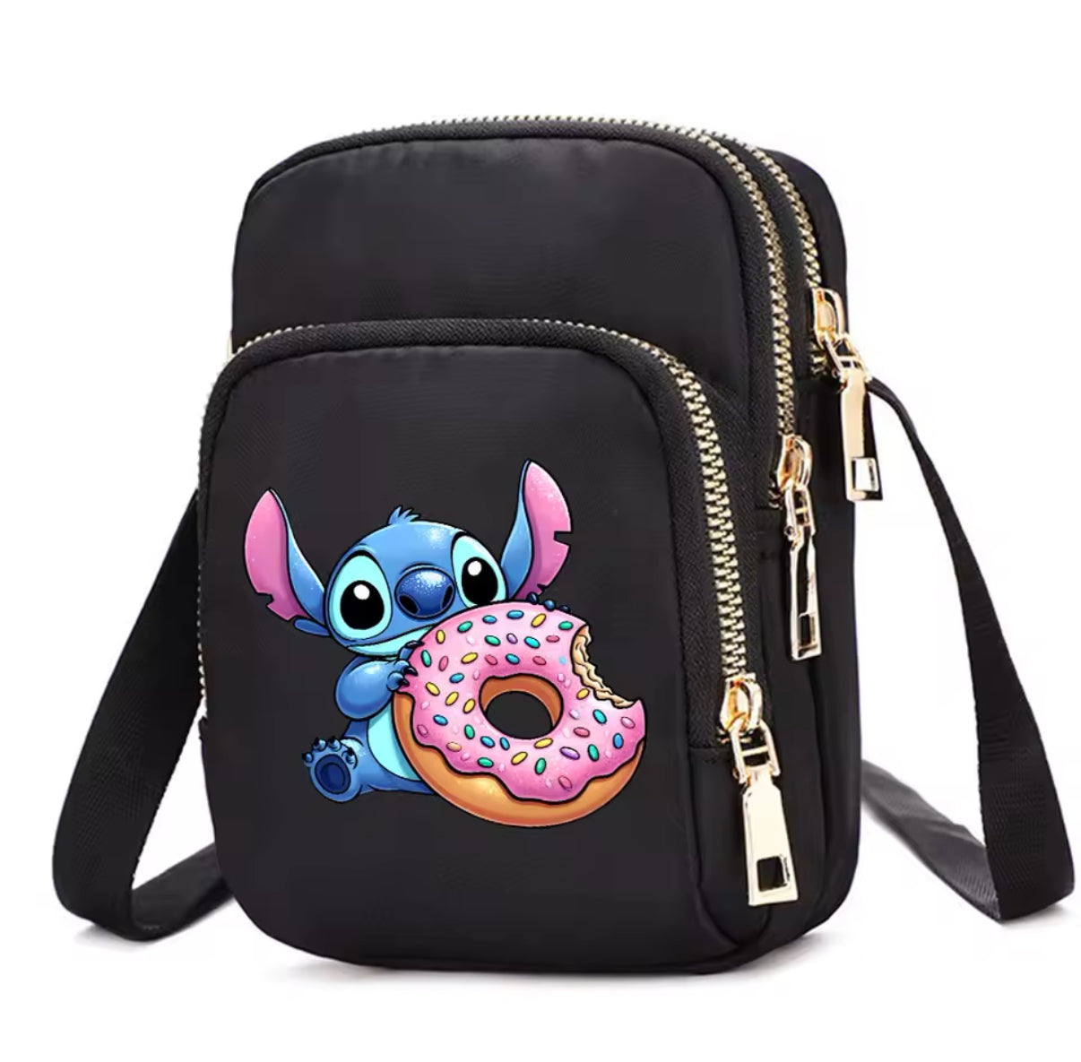 Disney Stitch - Blue/Black/Pink Girls Boys / Women Bag - Cell Phone Purse Crossbody Shoulder Strap Handbag for Female Male Women's Bags Teenagers Underarm Bag - Perfect Christmas / Birthday Gift - Many Different Designs