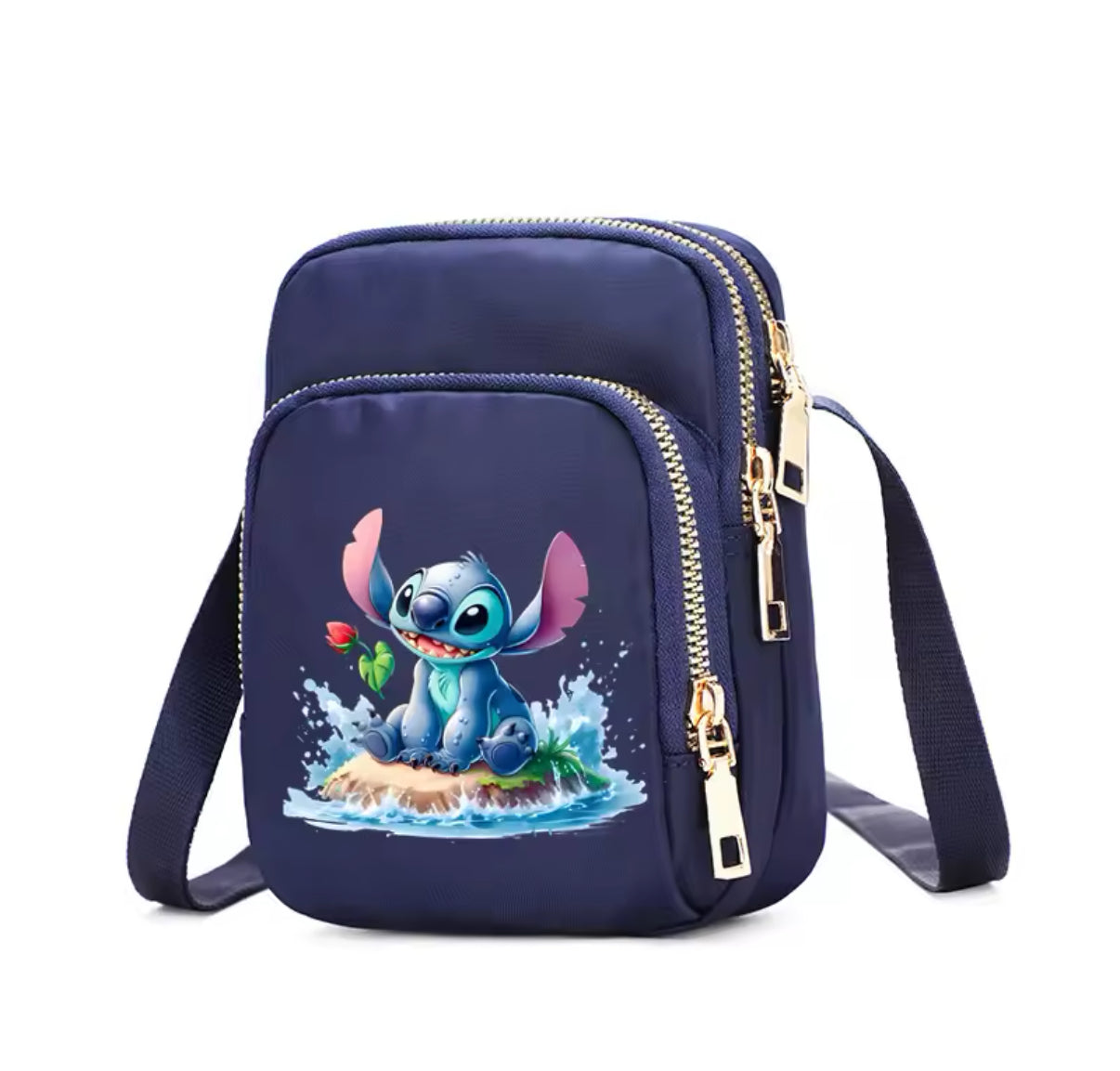 Disney Stitch - Blue/Black/Pink Girls Boys / Women Bag - Cell Phone Purse Crossbody Shoulder Strap Handbag for Female Male Women's Bags Teenagers Underarm Bag - Perfect Christmas / Birthday Gift - Many Different Designs