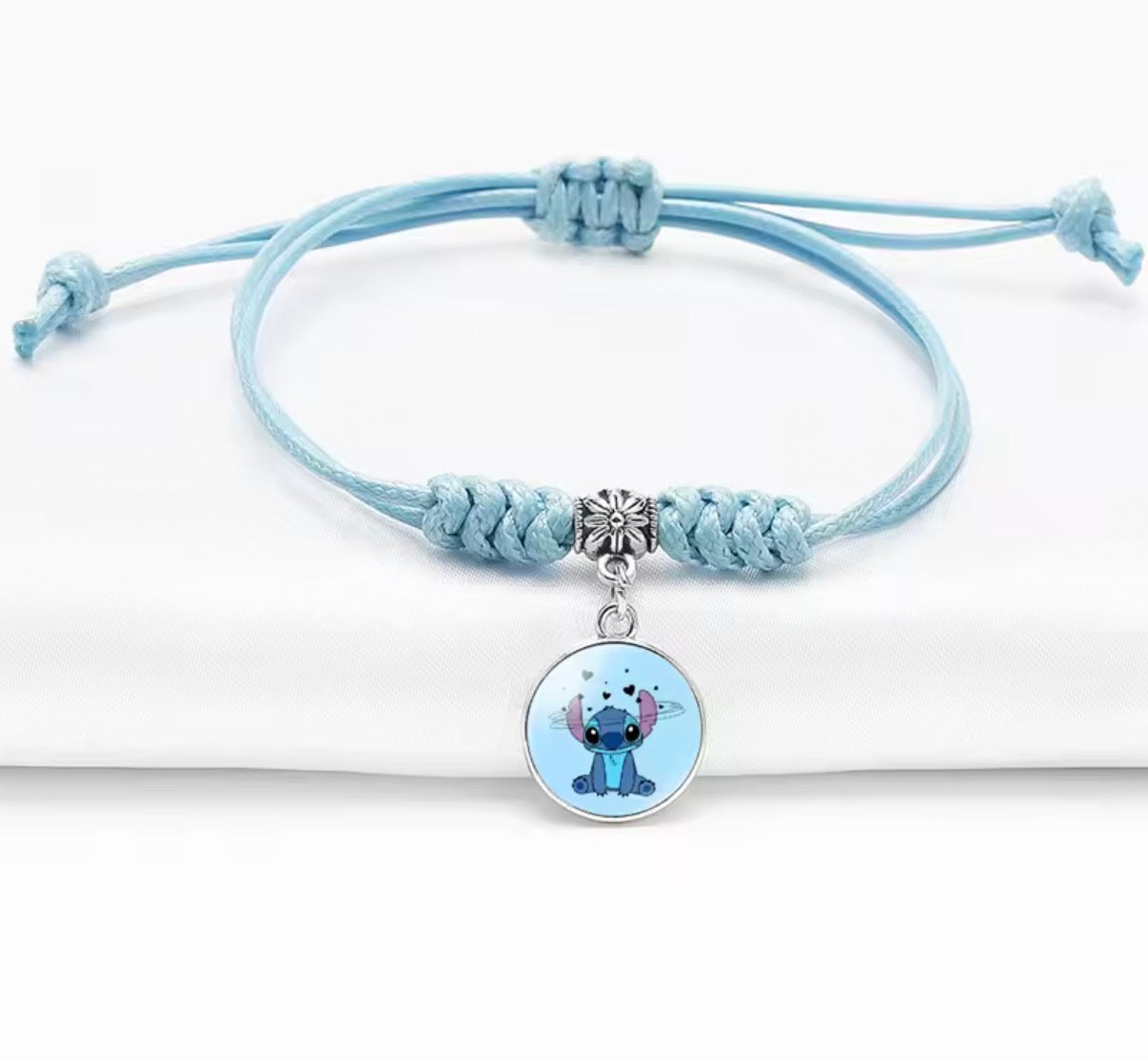 Disney Lilo & Stitch - Pendant Rope Bracelet - Girl Cartoon Telescopic
Bracelet - Birthday Gift - Different Designs & Colours Available - Perfect Birthday or Christmas Gift