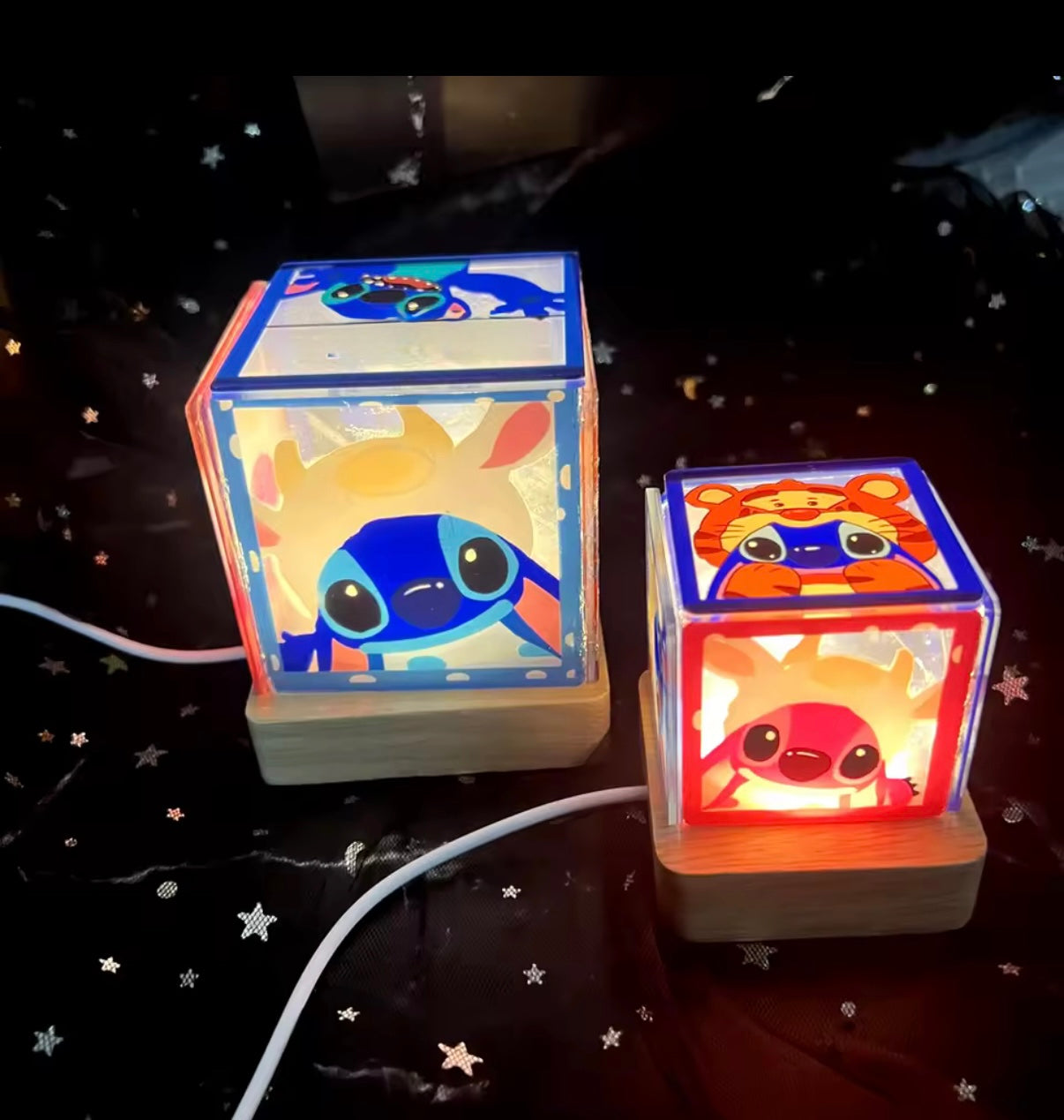 Stitch Anime Cartoon 7cm & 5cm USB Charging DIY Build You Own
Atmosphere Night Light Decoration - Birthday /Christmas
Gift - Perfect for a kids bedroom
