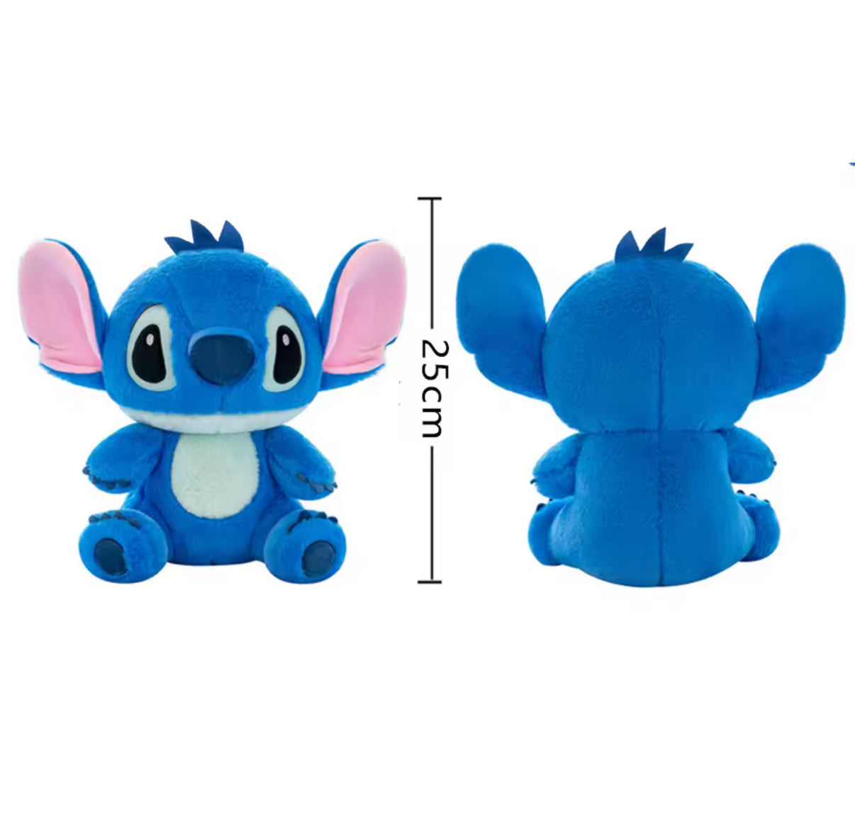 Disney 25cm Stitch / Angel Stuffed Plush Models Cartoon Stuffed Plush Dolls Anime Plush Baby Toys Kawaii Kids Birthday / Christmas Gift