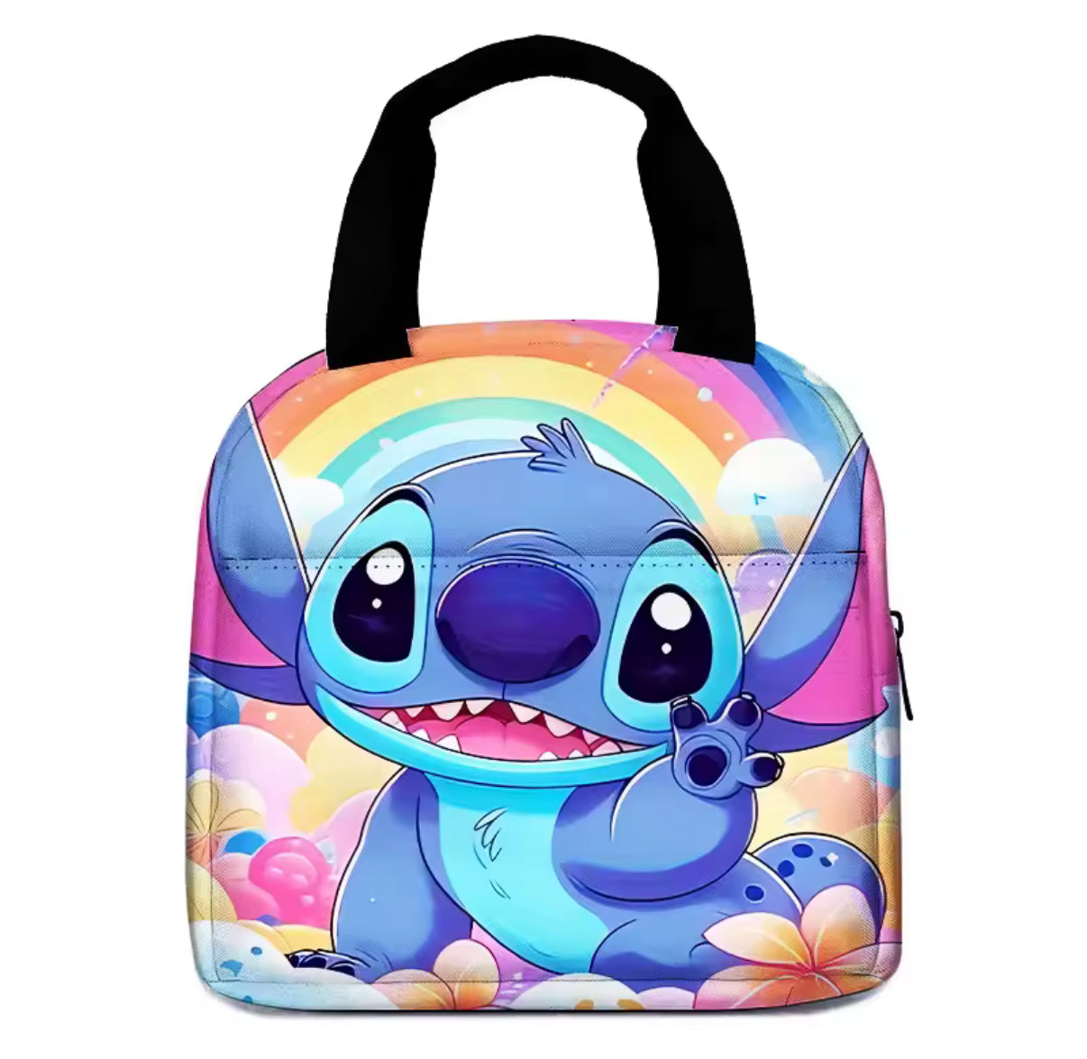 Disney Stitch Anime Cartoon Insulated Lunch Bag - Waterproof
Cooler Handbag Bento Box - Ideal for Kids & Adults - Perfect for School Work or Outdoor Activities - Secure Food Storage
Container