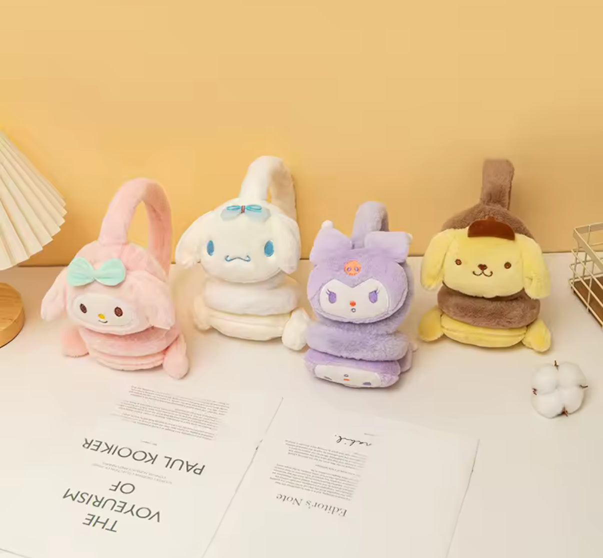 Sanrio Plush Earmuffs, Kuromi, Pompom, Melody, Cinna - Cute Girls Warm Ear Muffs
Retractable Frostproof Earmuffs Students Adults / Children
- Perfect Birthday/ Christmas Gift