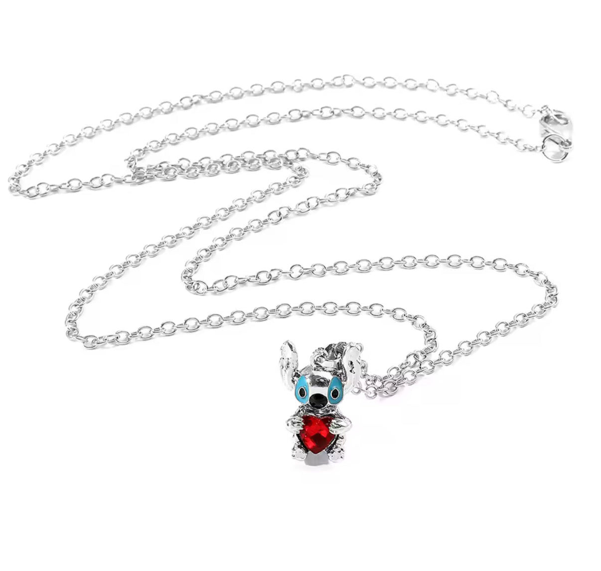 Stitch Necklace Kawaii Stitch Heart Shaped Charm Pendant Necklace Cute Cartoon Anime Women's Neck Ornaments
Fashion Jewellery - Available In Gold & Silver Colour - Perfect Christmas / Birthday Gift