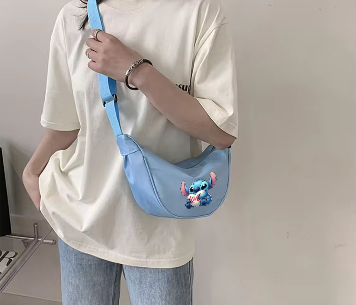 Disney Stitch Girls / Kids / Women's Bag - Handbags Cartoon Character Print Shoulder Bags Large Capacity Fashion
Purse - Birthday or Christmas Gift