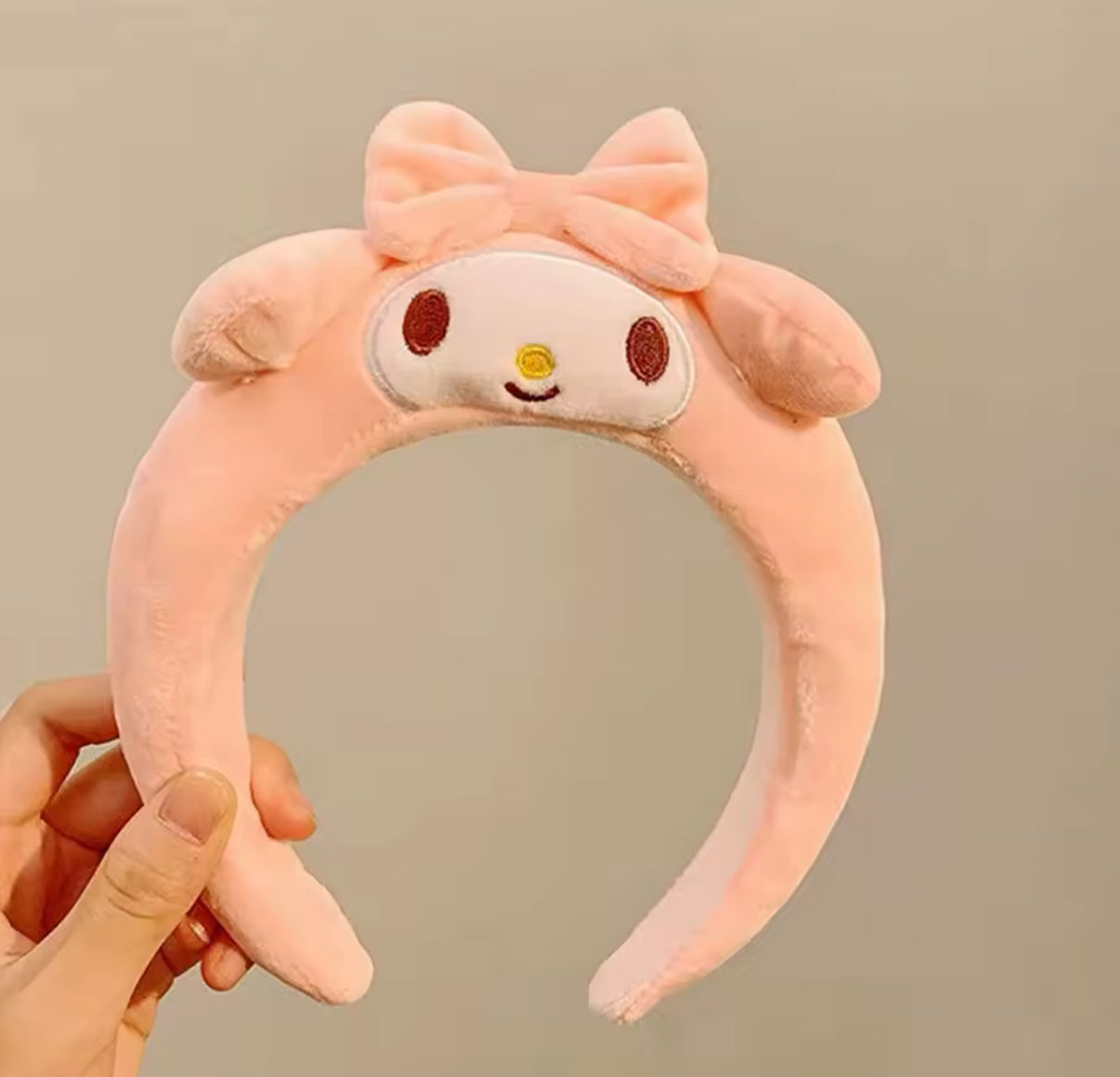 Sanrio Kawaii Headband My Melody, Kuromi, Cinnamoroll,Pompom Purin - Hair Accessories - Anime Cute Cartoon Plush Headdress - Girls Gift