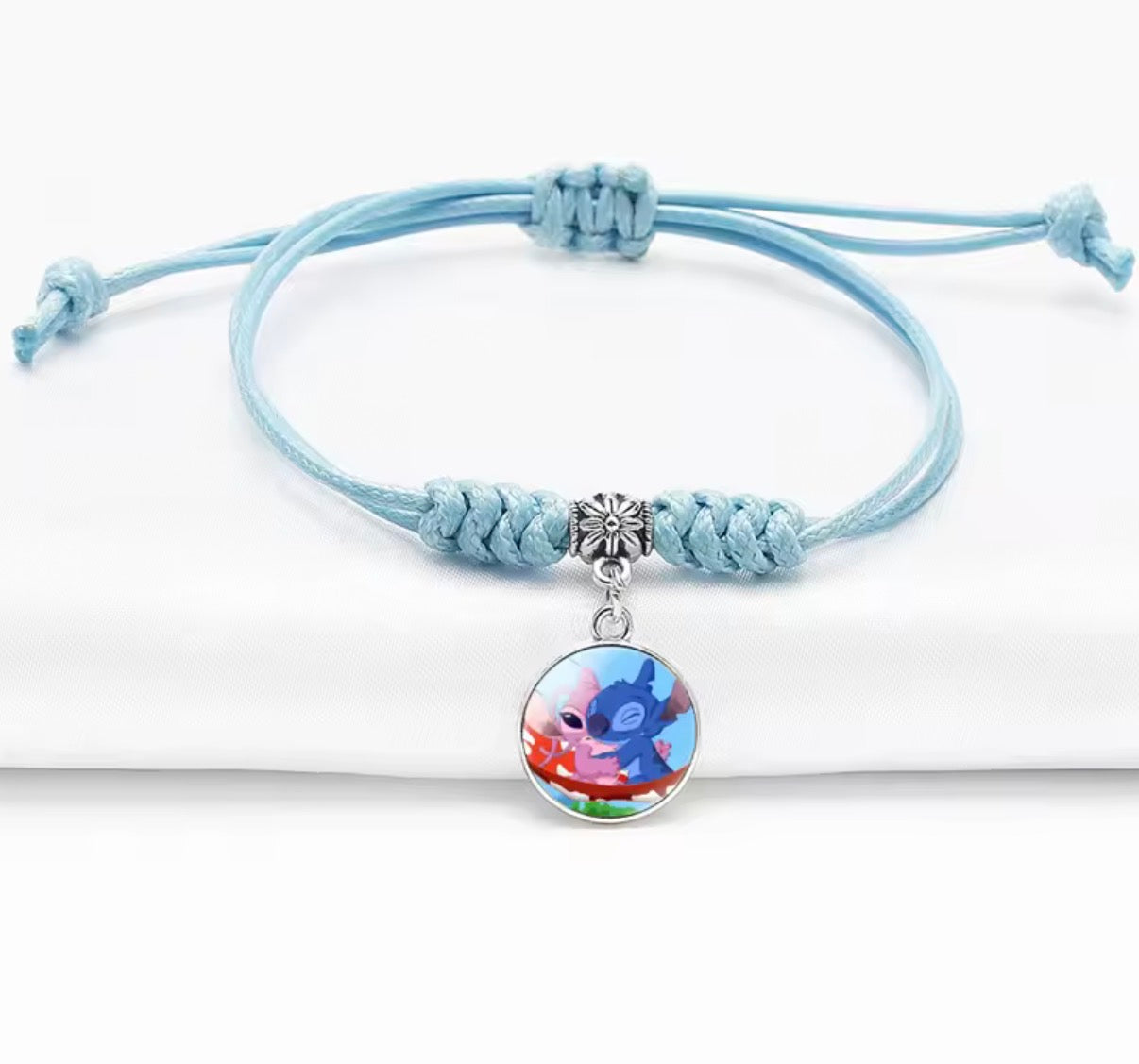 Disney Lilo & Stitch - Pendant Rope Bracelet - Girl Cartoon Telescopic
Bracelet - Birthday Gift - Different Designs & Colours Available - Perfect Birthday or Christmas Gift