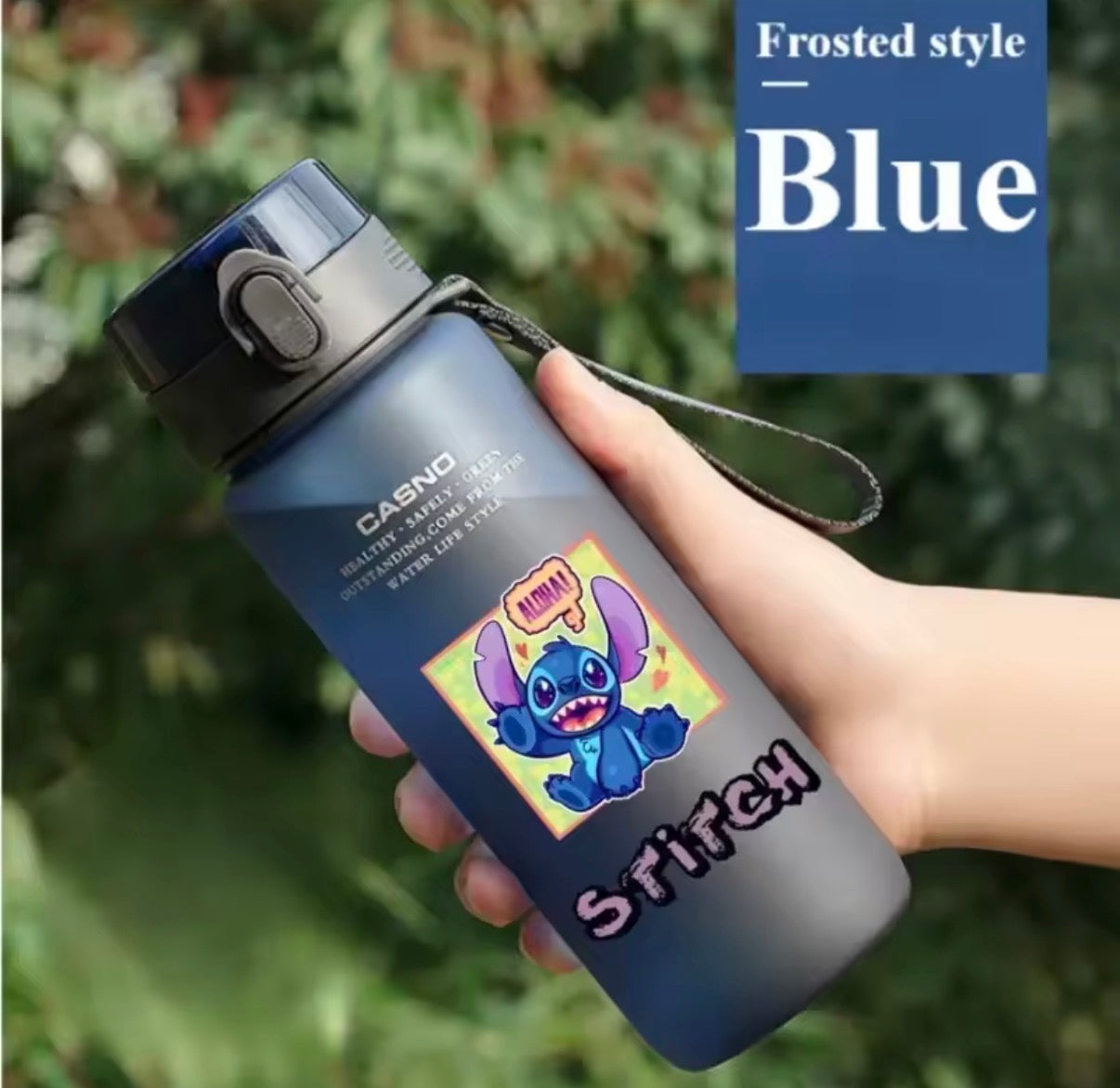 Disney 560ML Stitch Cartoon Water Bottle Cup Grey & Blue
Portable Plastic Large Capacity Clear Cup Outdoor Sports Water Bottle - Anime - 19 Different Designs - Perfect
Birthday / Christmas Gift