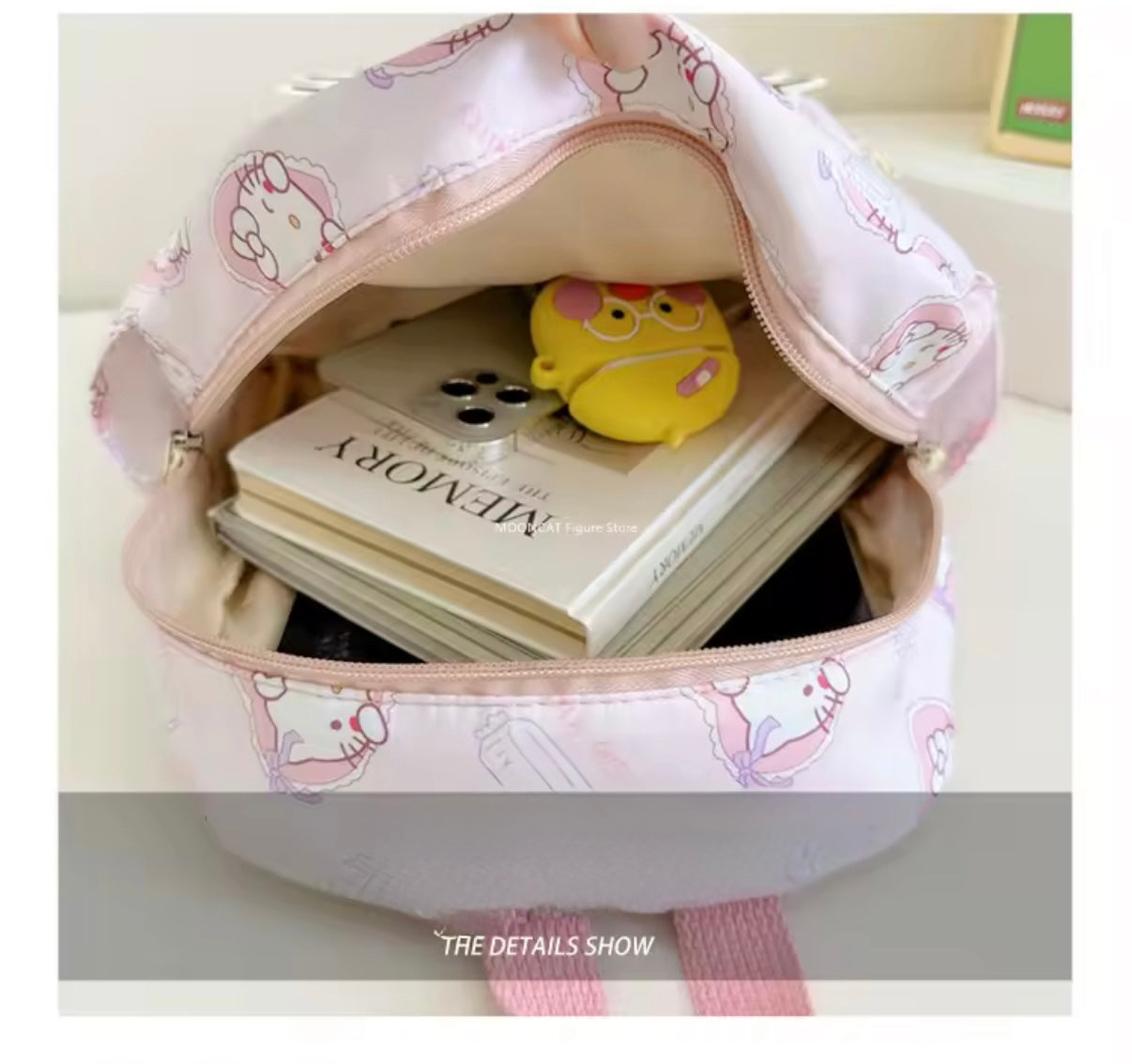 Sanrio Kids / Girls School Bag Backpack - Hello Kitty Backpack Student School Supplies - High Capacity Double Shoulder Bag**