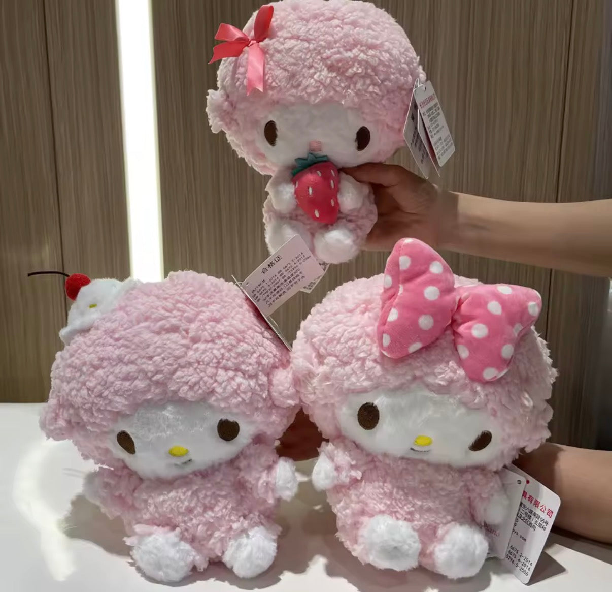 100% Genuine 22cm Sanrio My Melody Plush Toy Stuffed Toys Children's Birthday Christmas Gifts