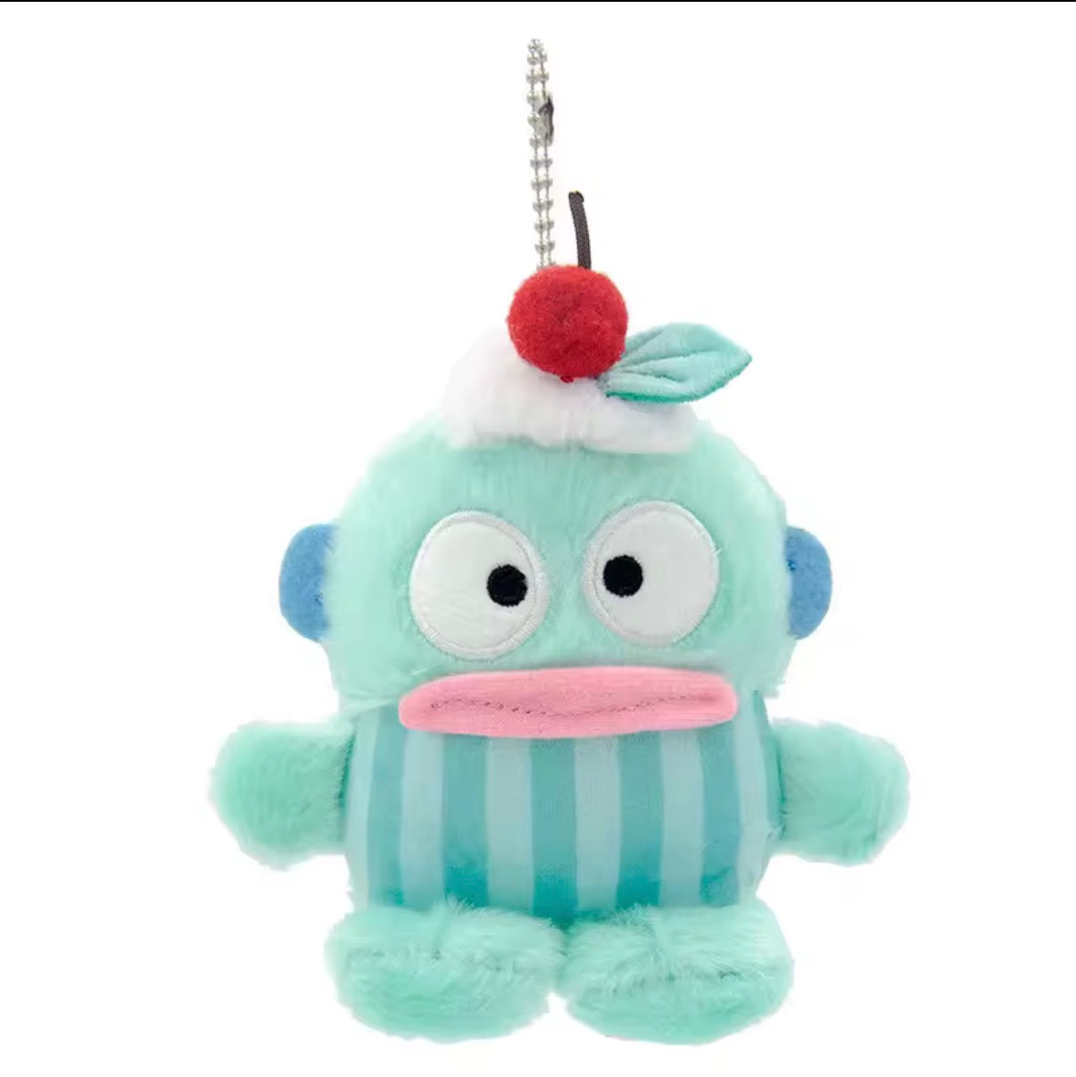 12cm Kawaii Sanrio Fish Hangyodon Plush Doll Keychain Bag Charm Stuffed Pendant Hanging Ornament - 2 Designs Available - Children Gifts