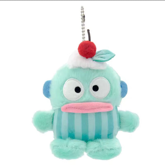 12cm Kawaii Sanrio Fish Hangyodon Plush Doll Keychain Bag Charm Stuffed Pendant Hanging Ornament - 2 Designs Available - Children Gifts