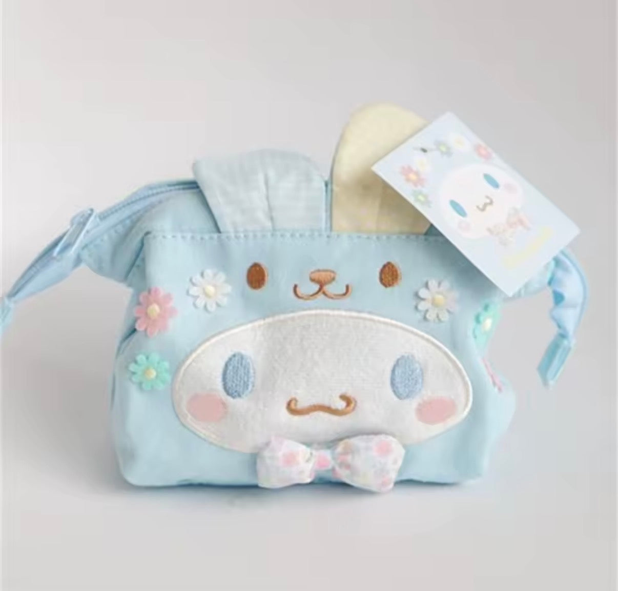Cute Sanrio Easter Series Cartoon Portable Zipper Canvas Cosmetic/Makeup Organizer Bag - For Girls & Women