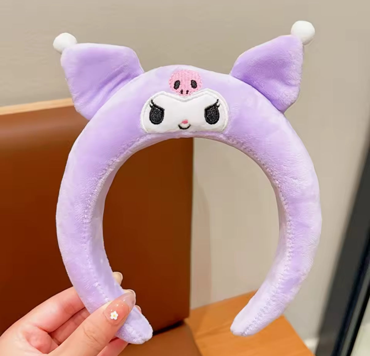 Sanrio Kawaii Headband My Melody, Kuromi, Cinnamoroll,Pompom Purin - Hair Accessories - Anime Cute Cartoon Plush Headdress - Girls Gift